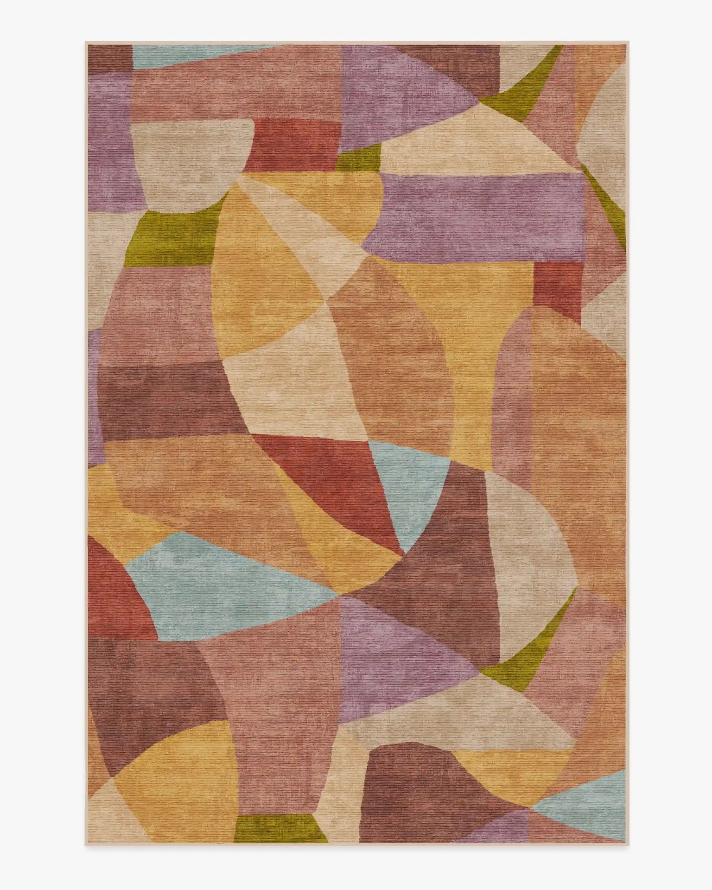 Kayla Rust Multicolor Rug by Jungalow
