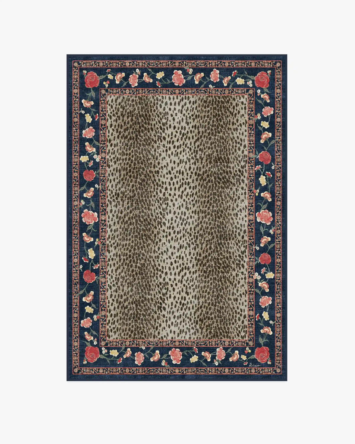 Kensington Sapphire & Brown Rug by RIXO