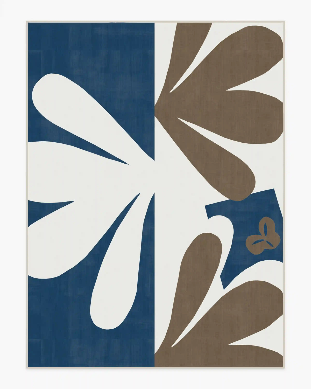 Kolmikko Blue & Tan Rug by Marimekko