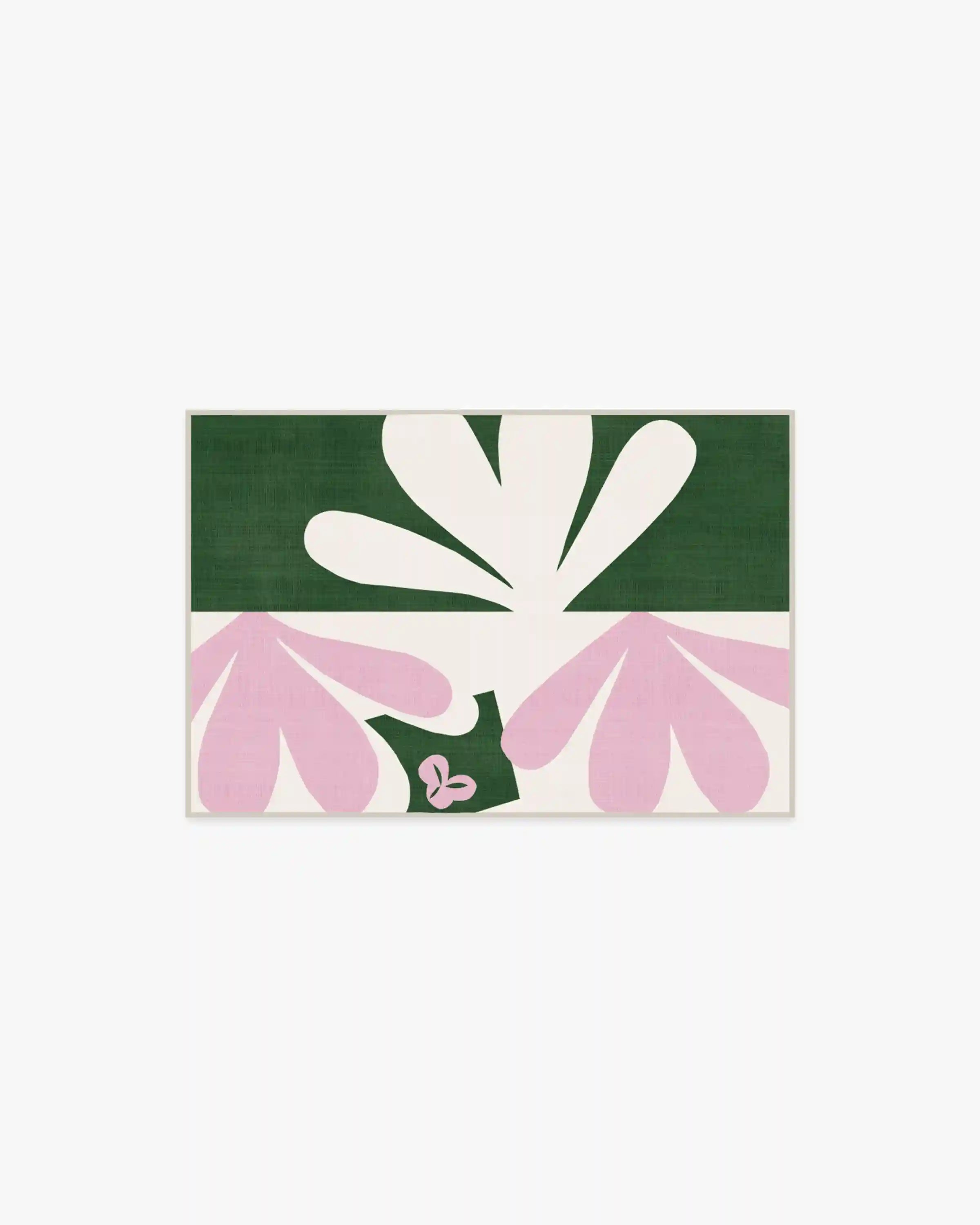 Kolmikko Green & Pink Rug by Marimekko