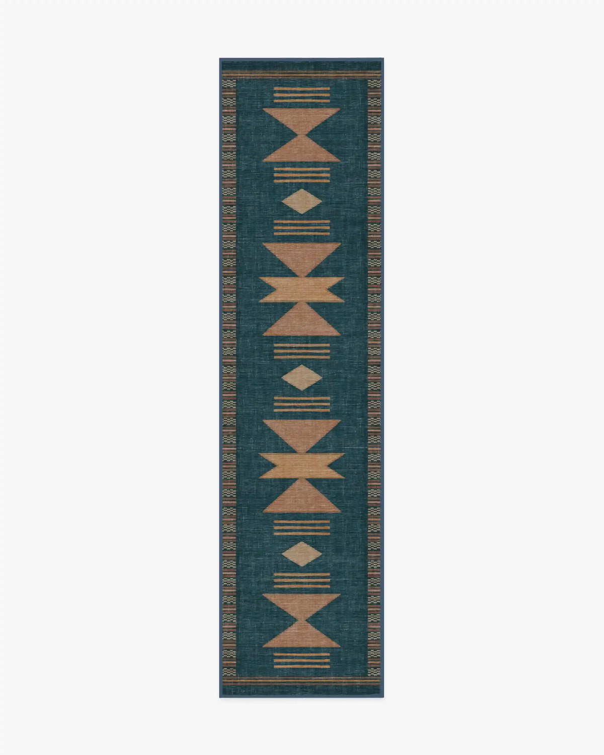 Lark Blue & Rose Rug