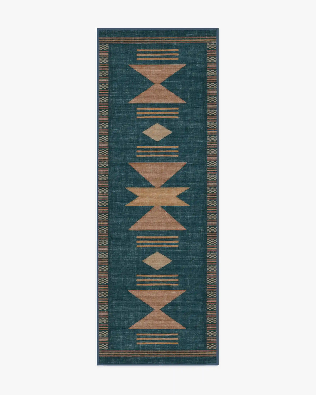 Lark Blue & Rose Rug