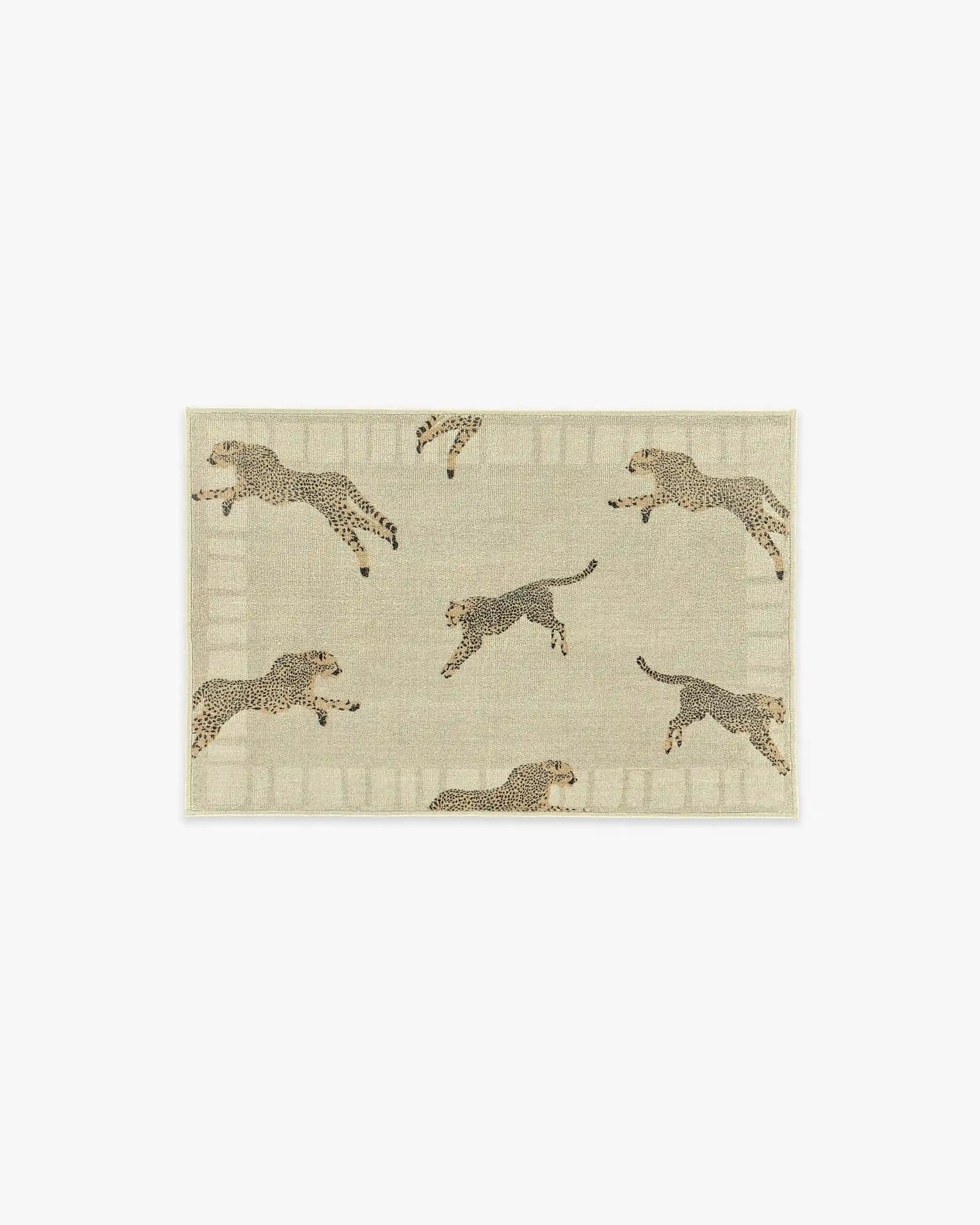 Leaping Cheetah Sand Rug by Scalamandré