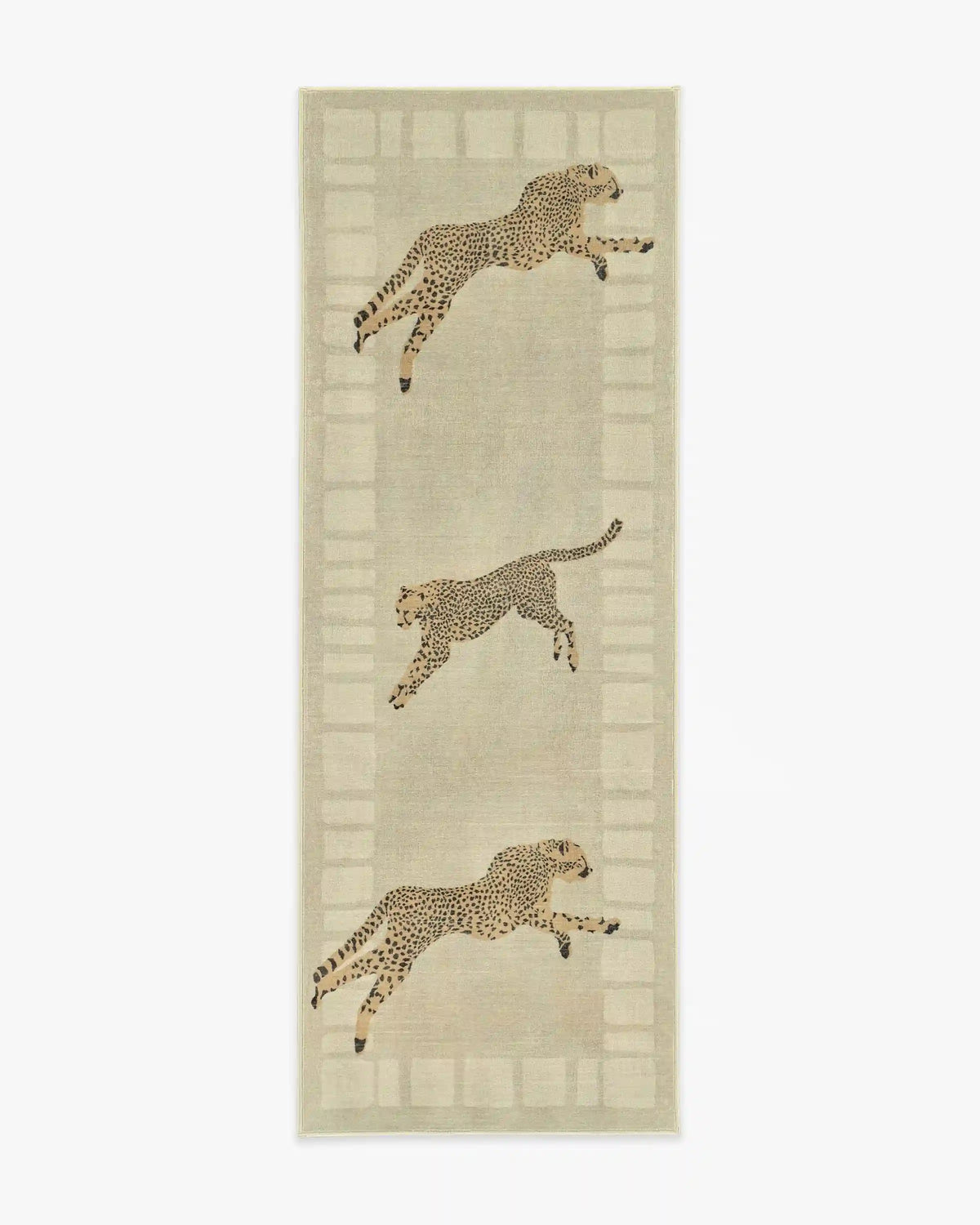 Leaping Cheetah Sand Rug by Scalamandré