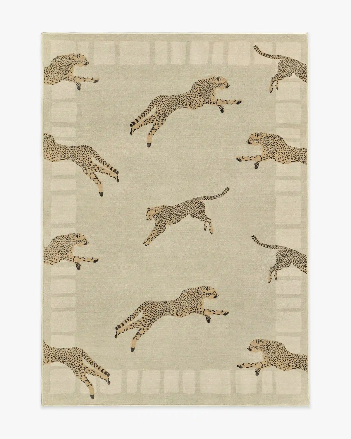 Leaping Cheetah Sand Rug by Scalamandré