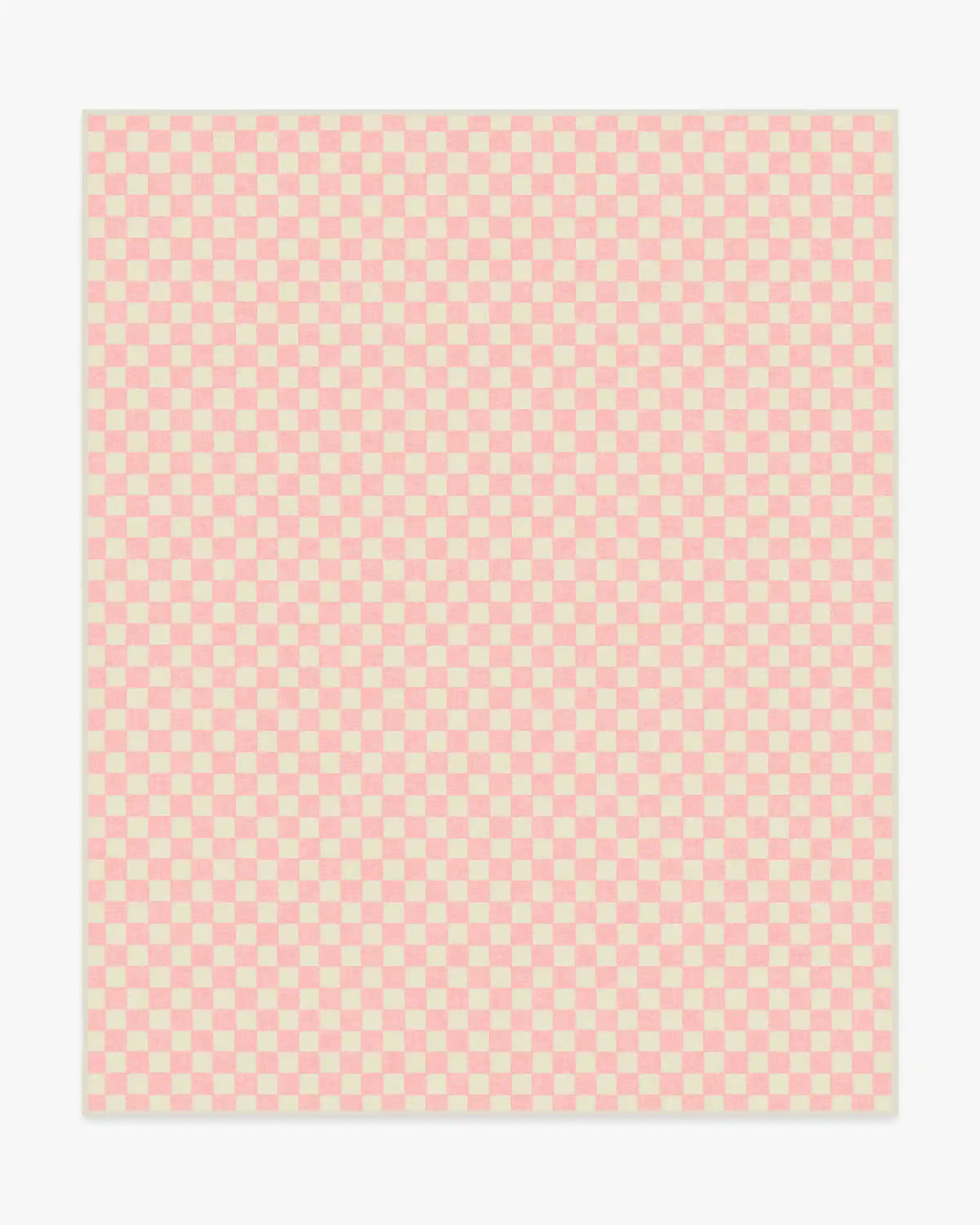 Let's Play Checkers Pink Rug