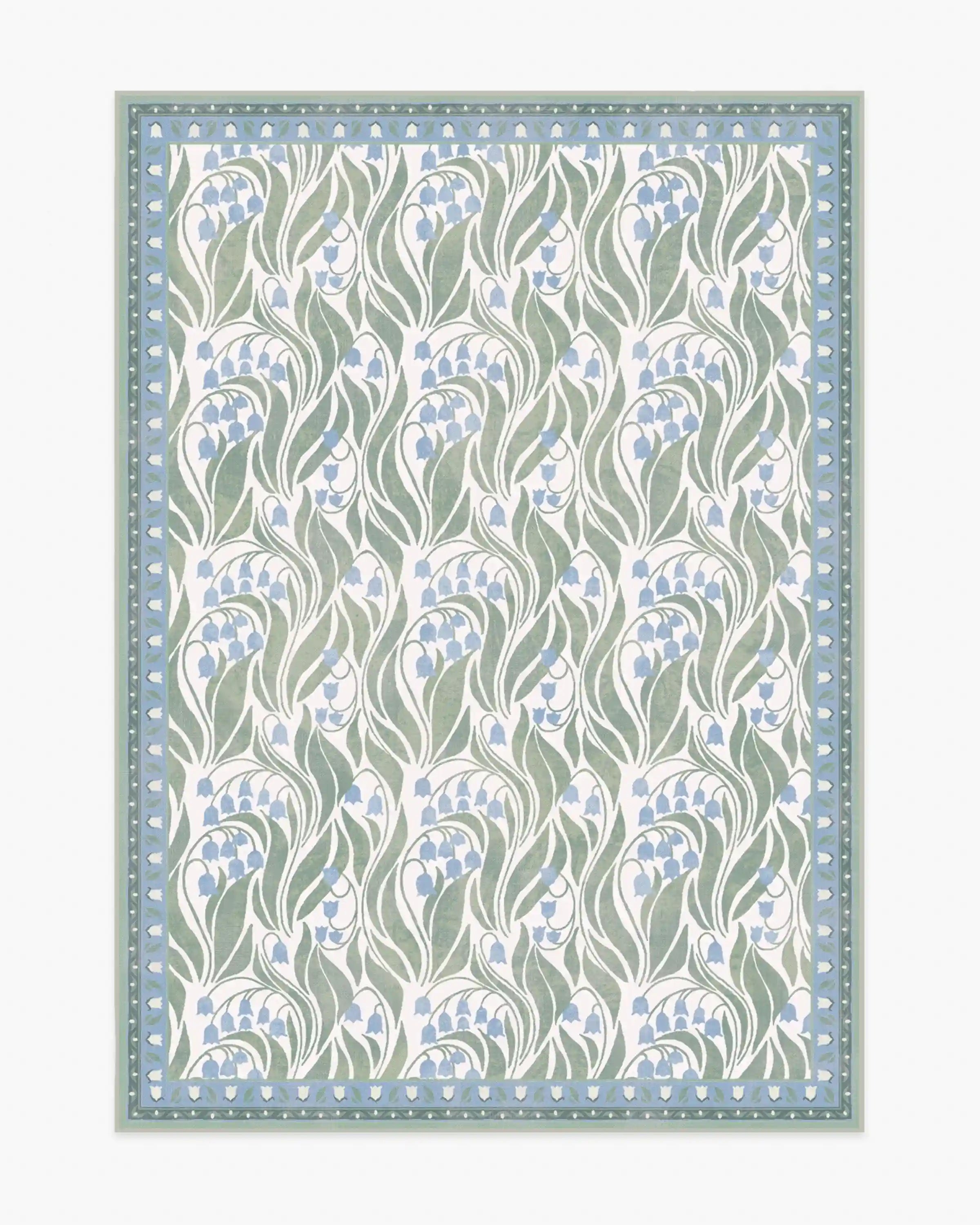 Lila Ivory & Soft Blue Rug