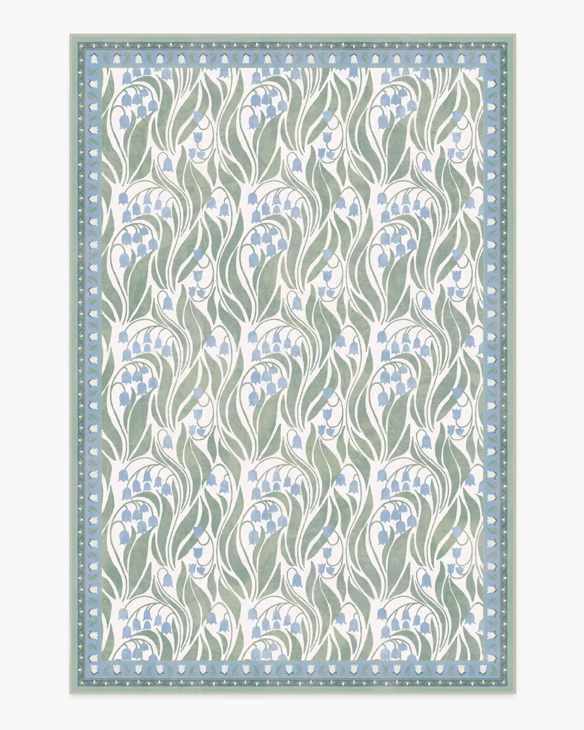 Lila Ivory & Soft Blue Rug