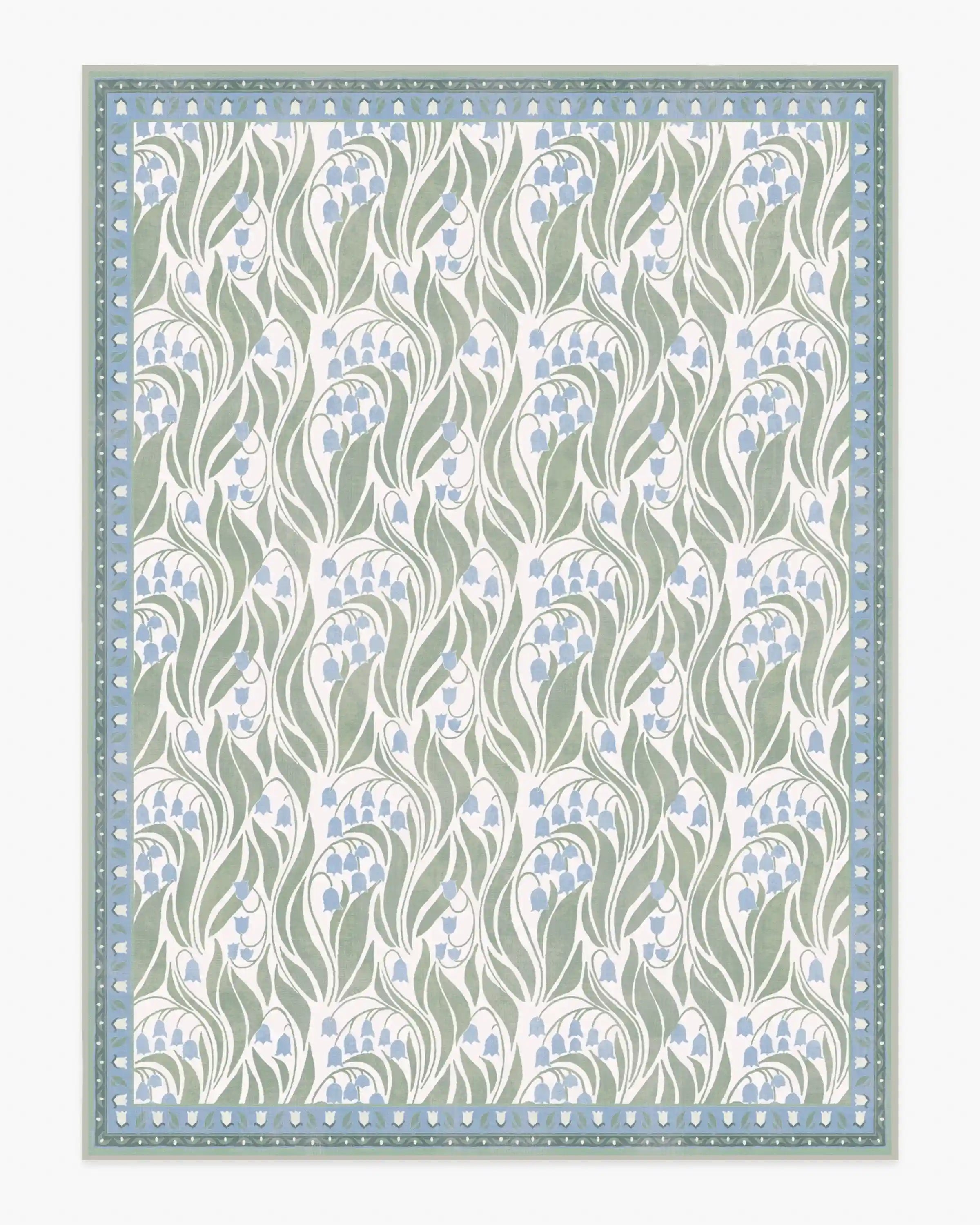 Lila Ivory & Soft Blue Rug