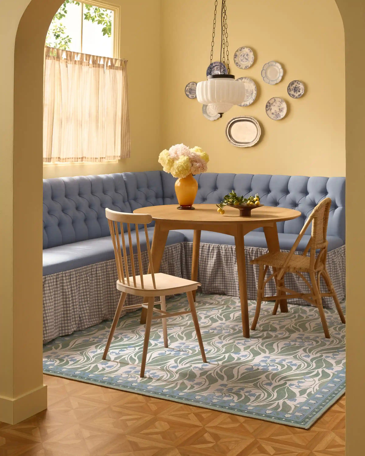 Lila Ivory & Soft Blue Rug