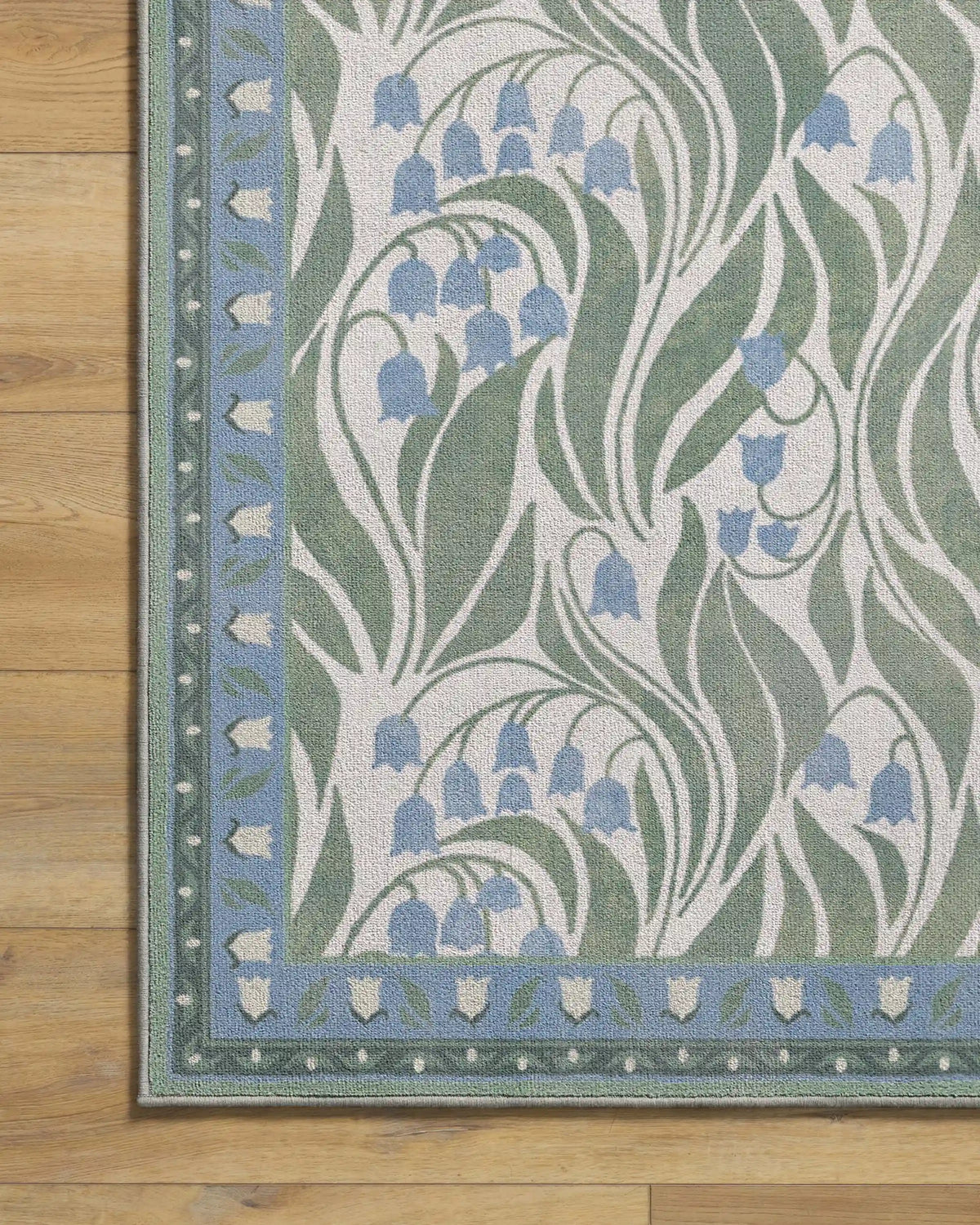 Lila Ivory & Soft Blue Rug