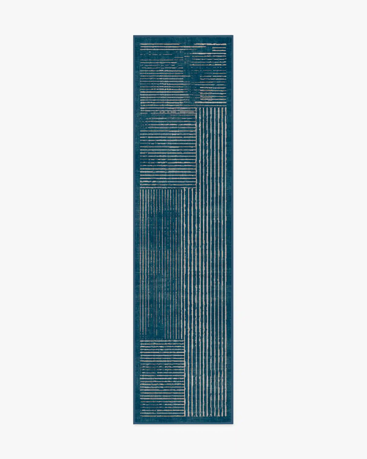 Linear Oasis Blue Rug