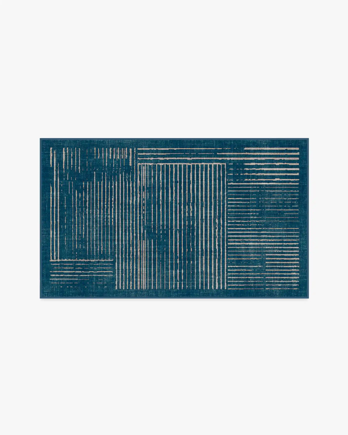 Linear Oasis Blue Rug