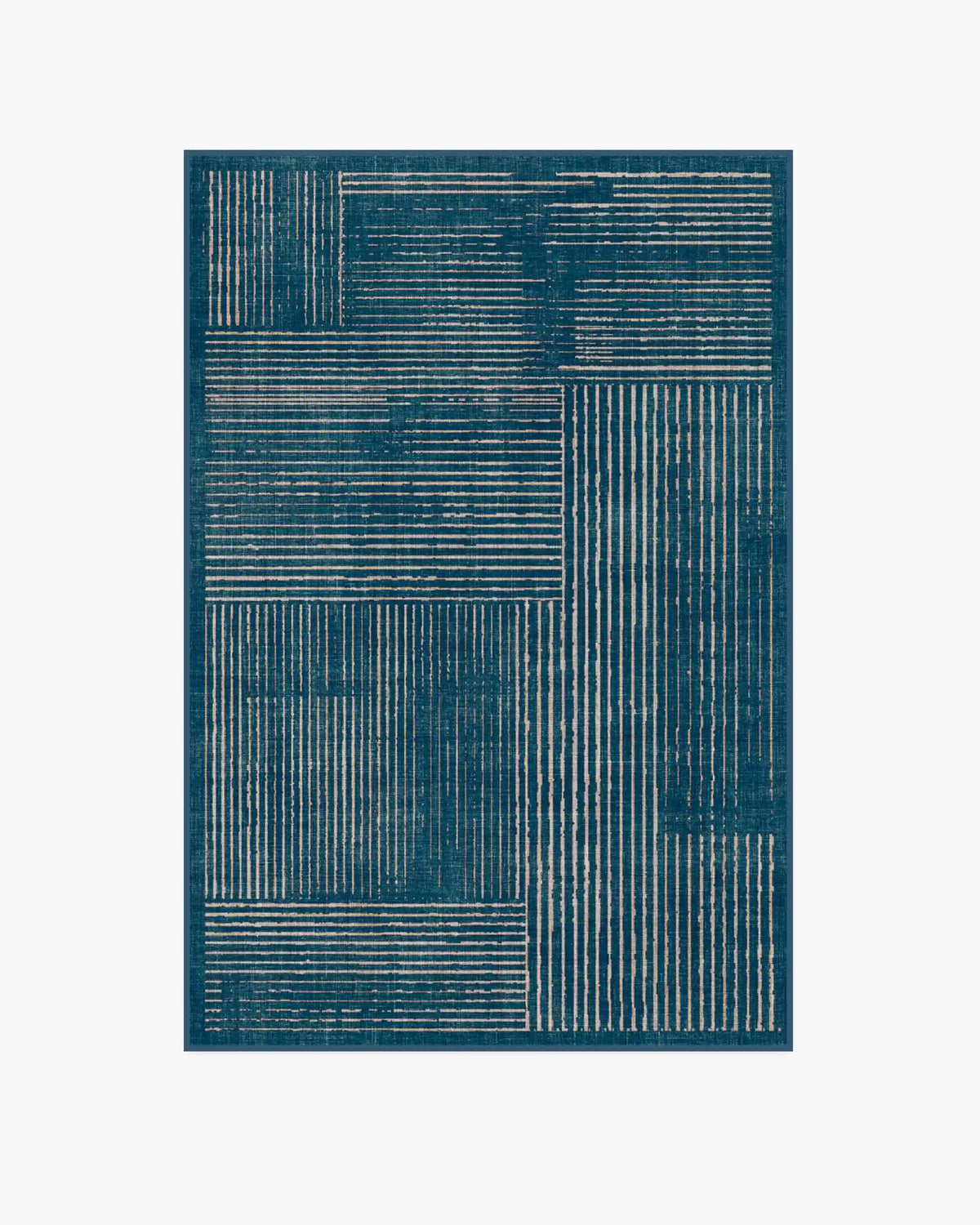 Linear Oasis Blue Rug