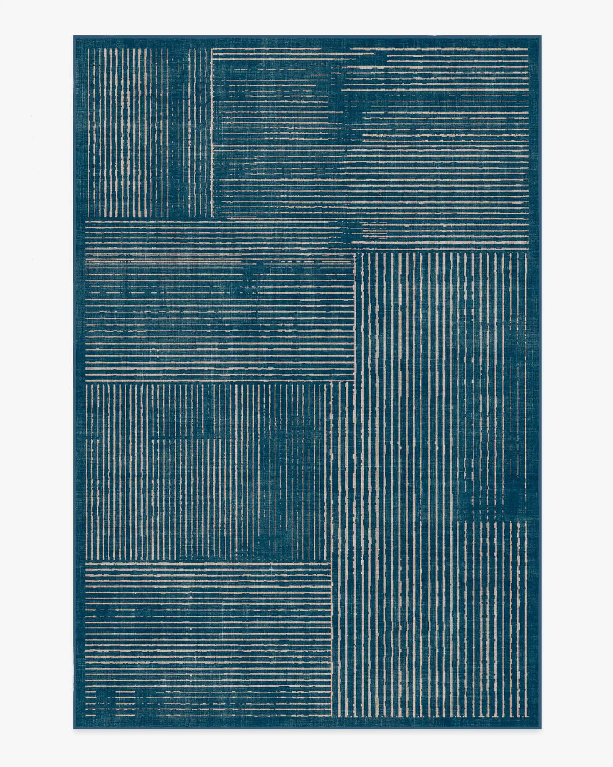Linear Oasis Blue Rug