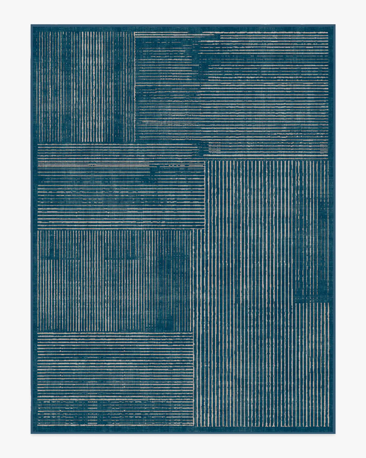 Linear Oasis Blue Rug