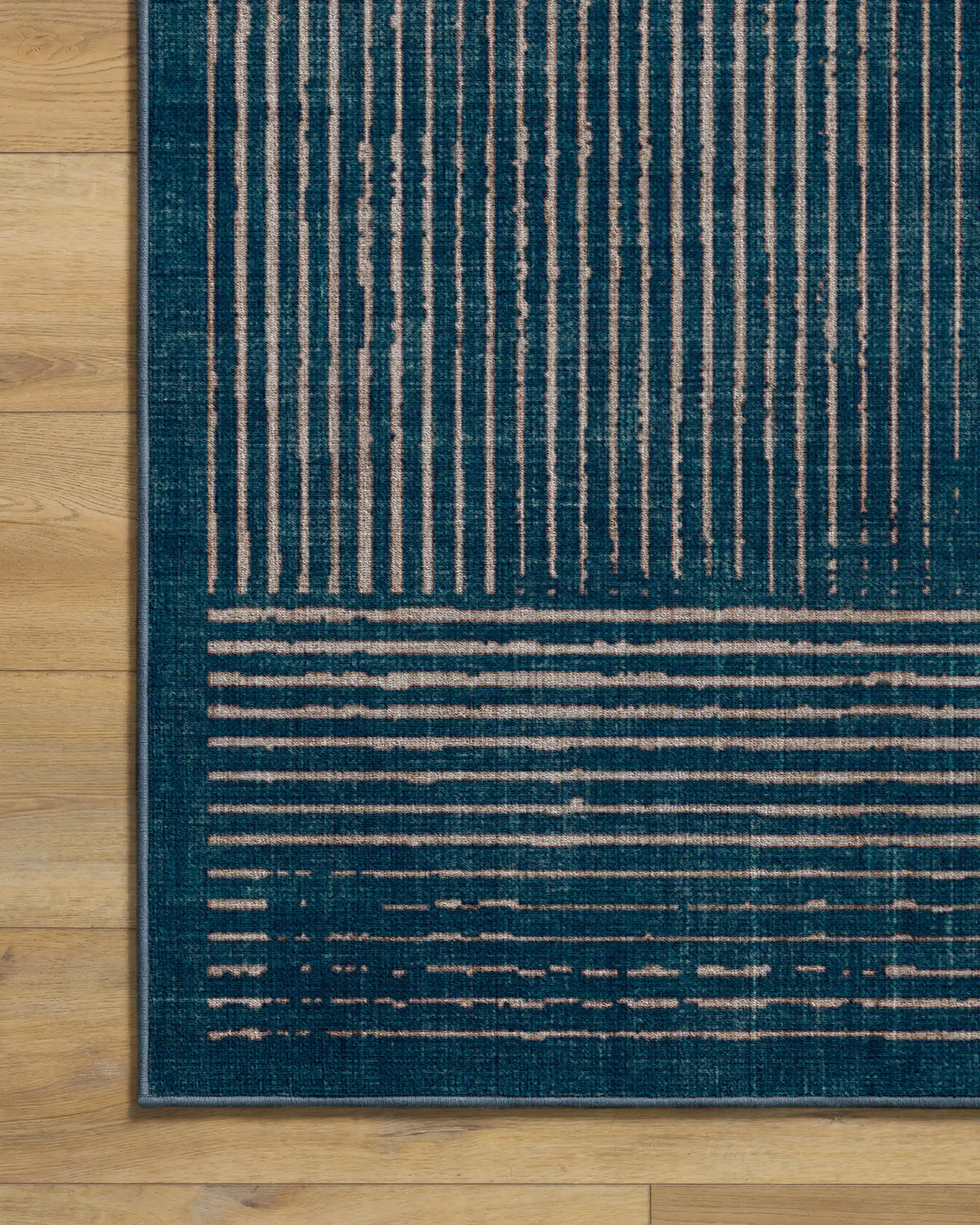 Linear Oasis Blue Rug