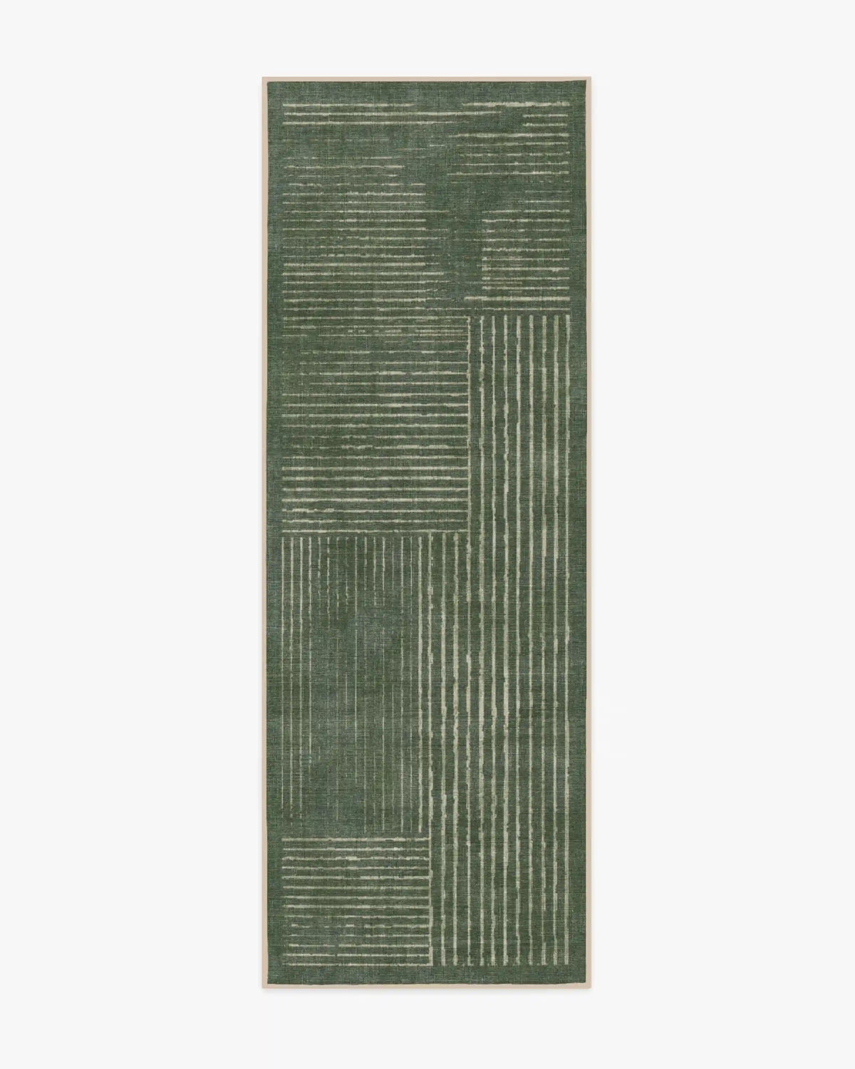 Linear Oasis Green Rug