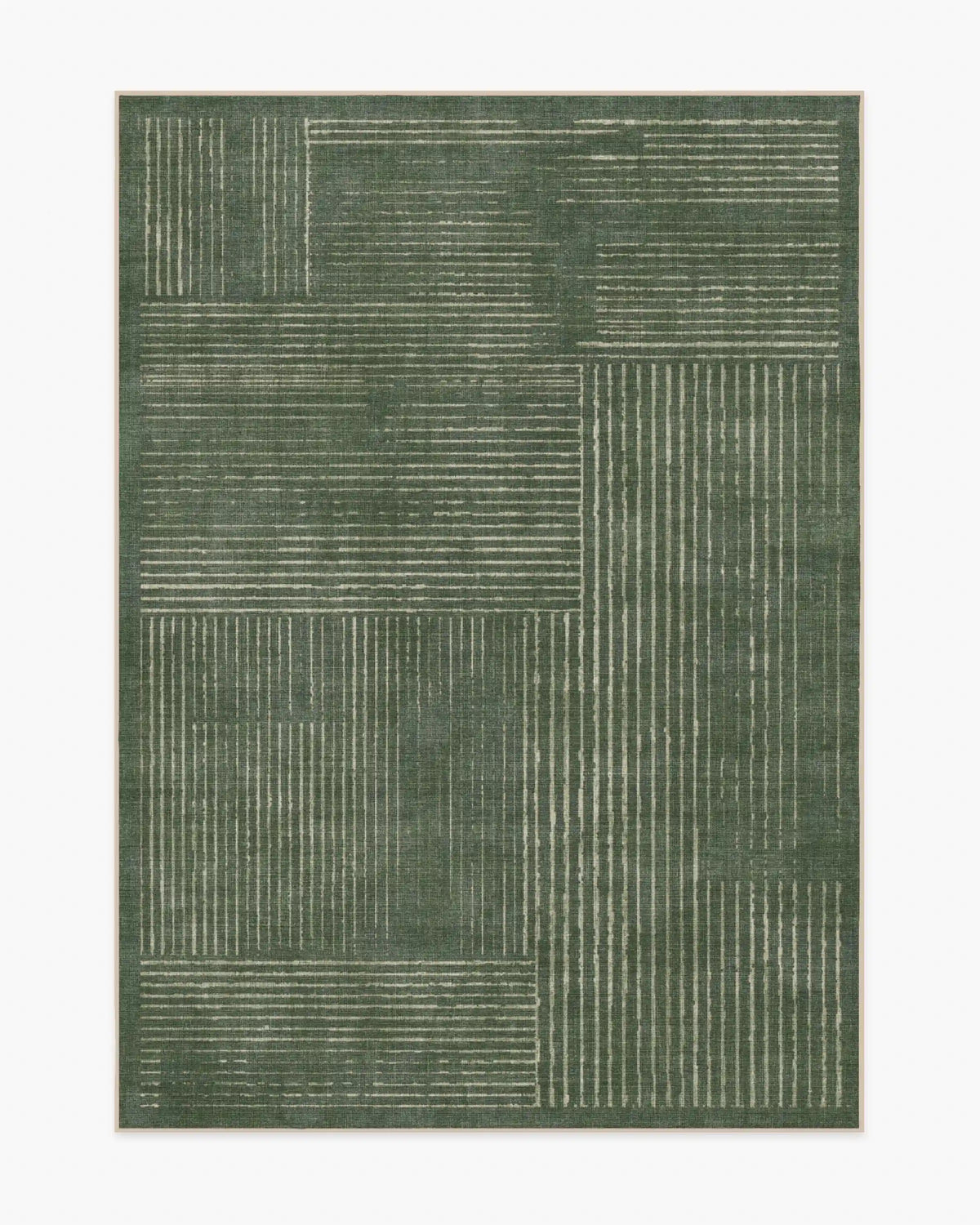 Linear Oasis Green Rug