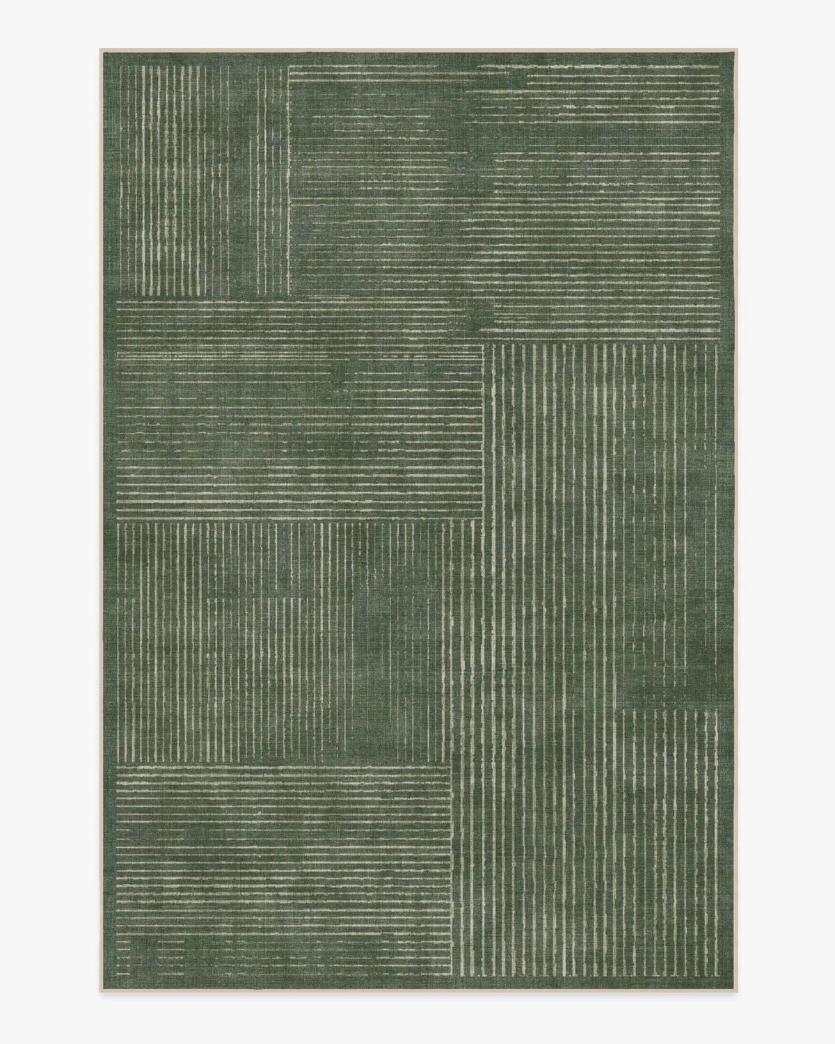Linear Oasis Green Rug
