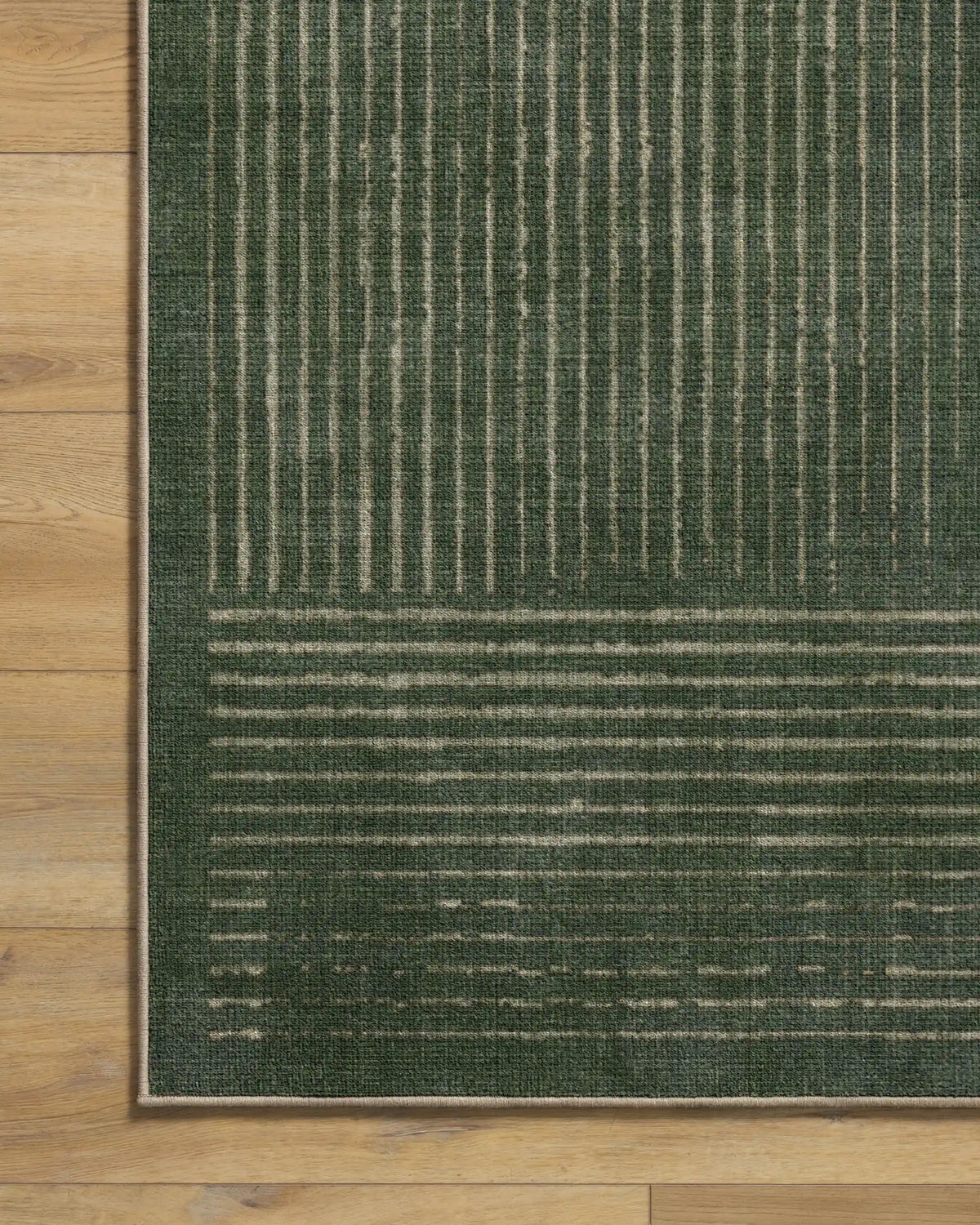 Linear Oasis Green Rug