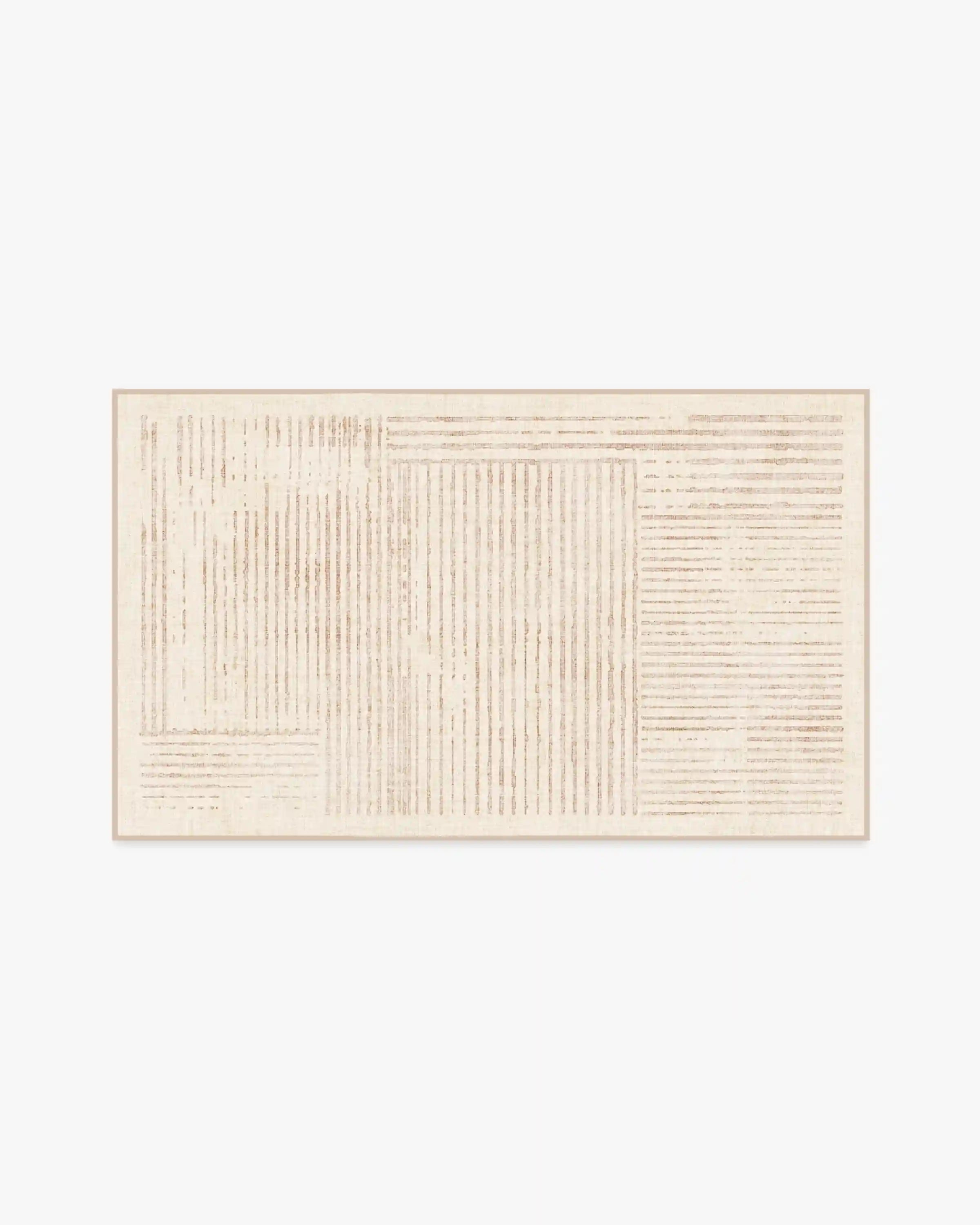 Linear Oasis Neutral Rug