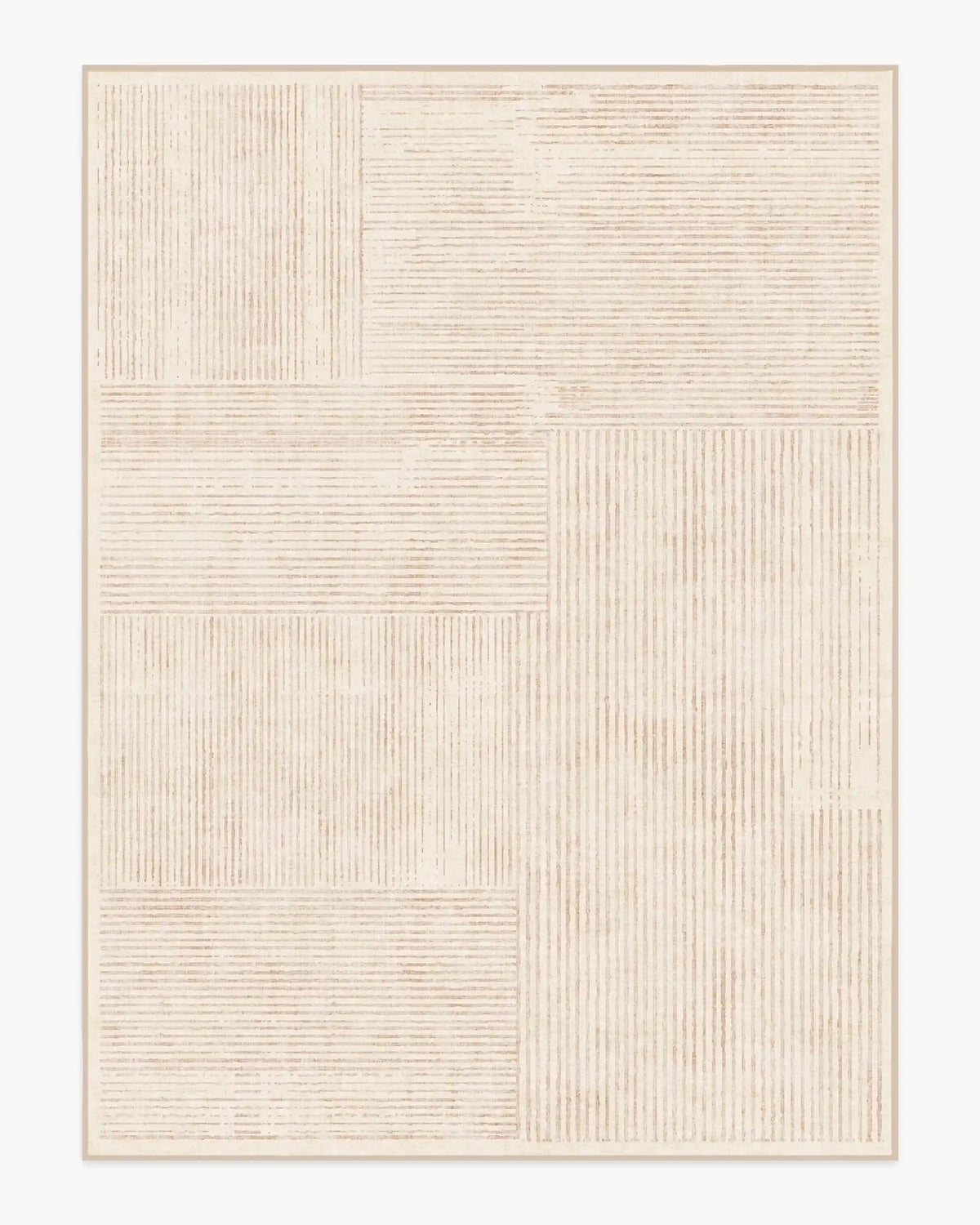 Linear Oasis Neutral Rug