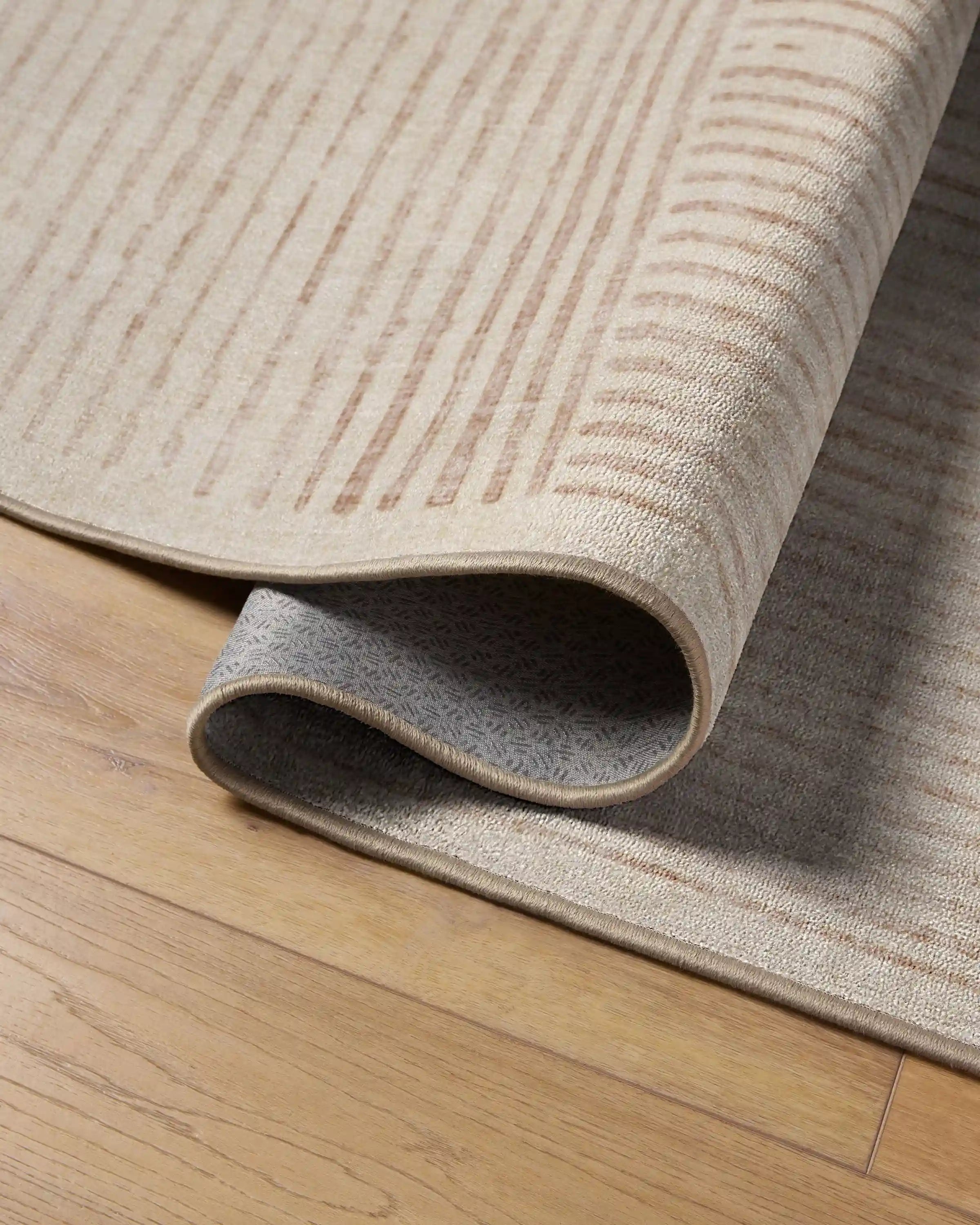 Linear Oasis Neutral Rug