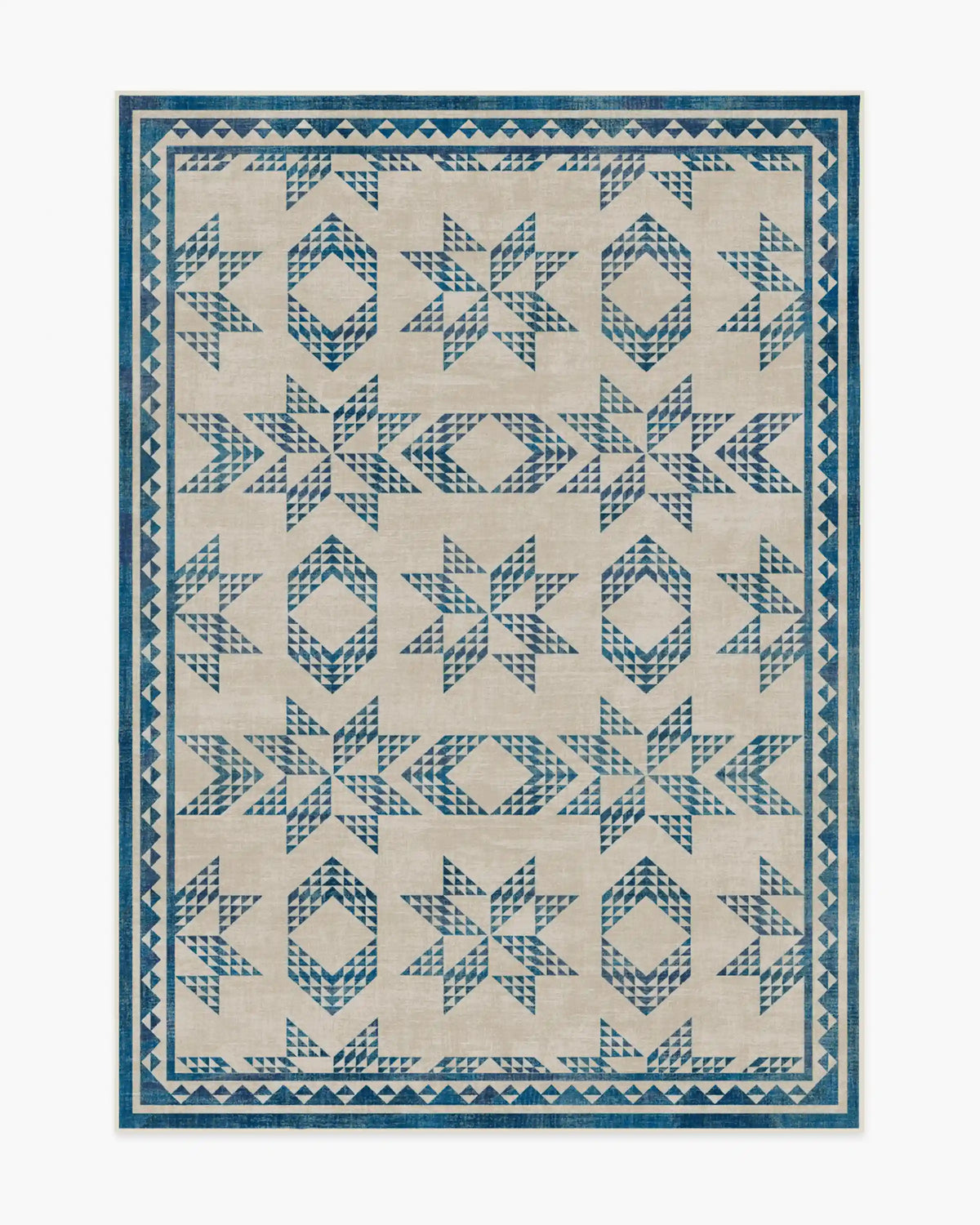 Louisa Cream & Blue Rug