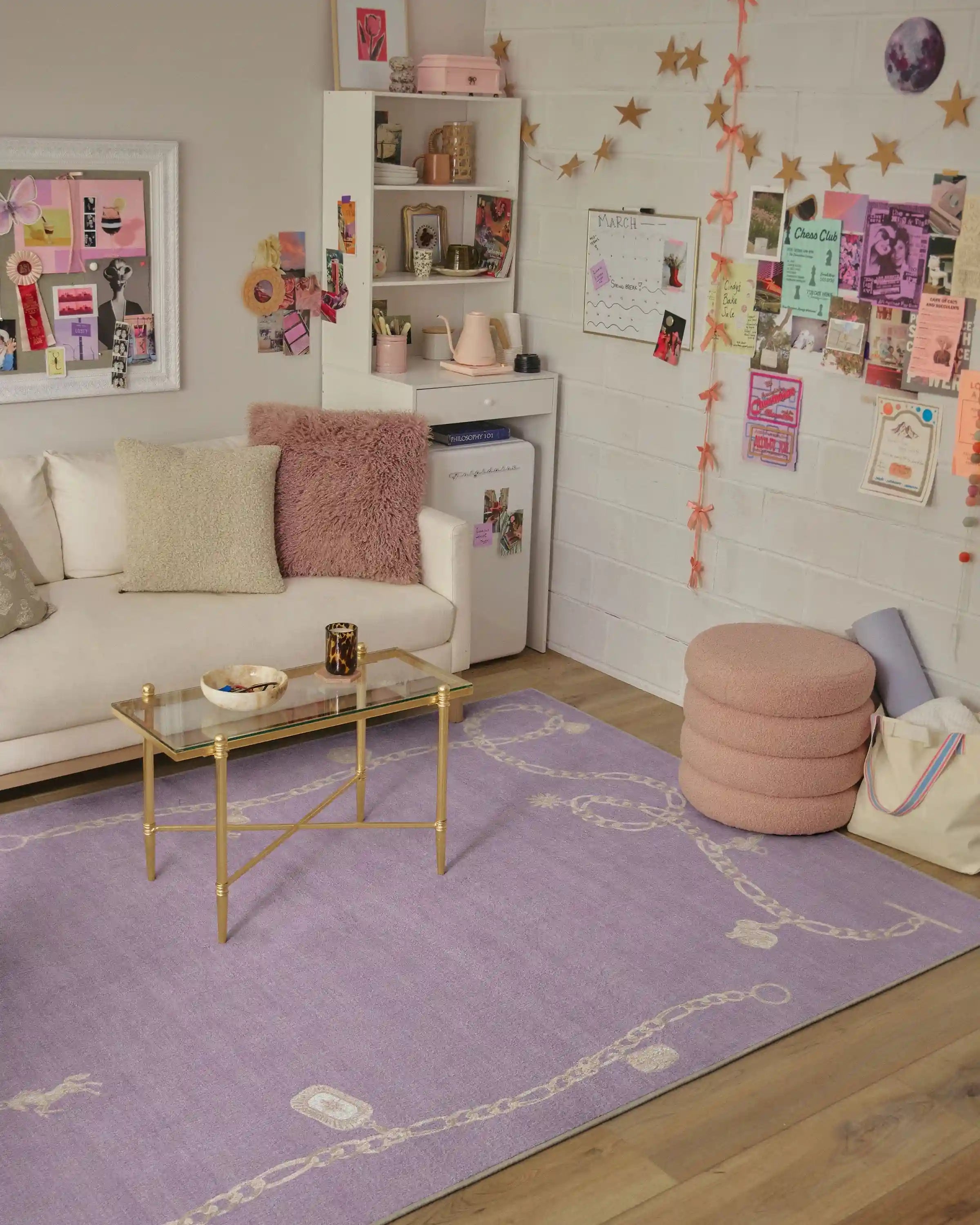 M&E Charms Lilac Rug by Humberto Leon
