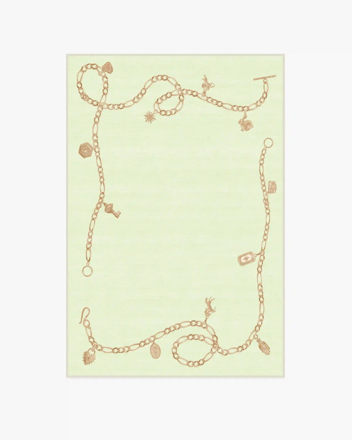 M&E Charms Pale Green Rug by Humberto Leon