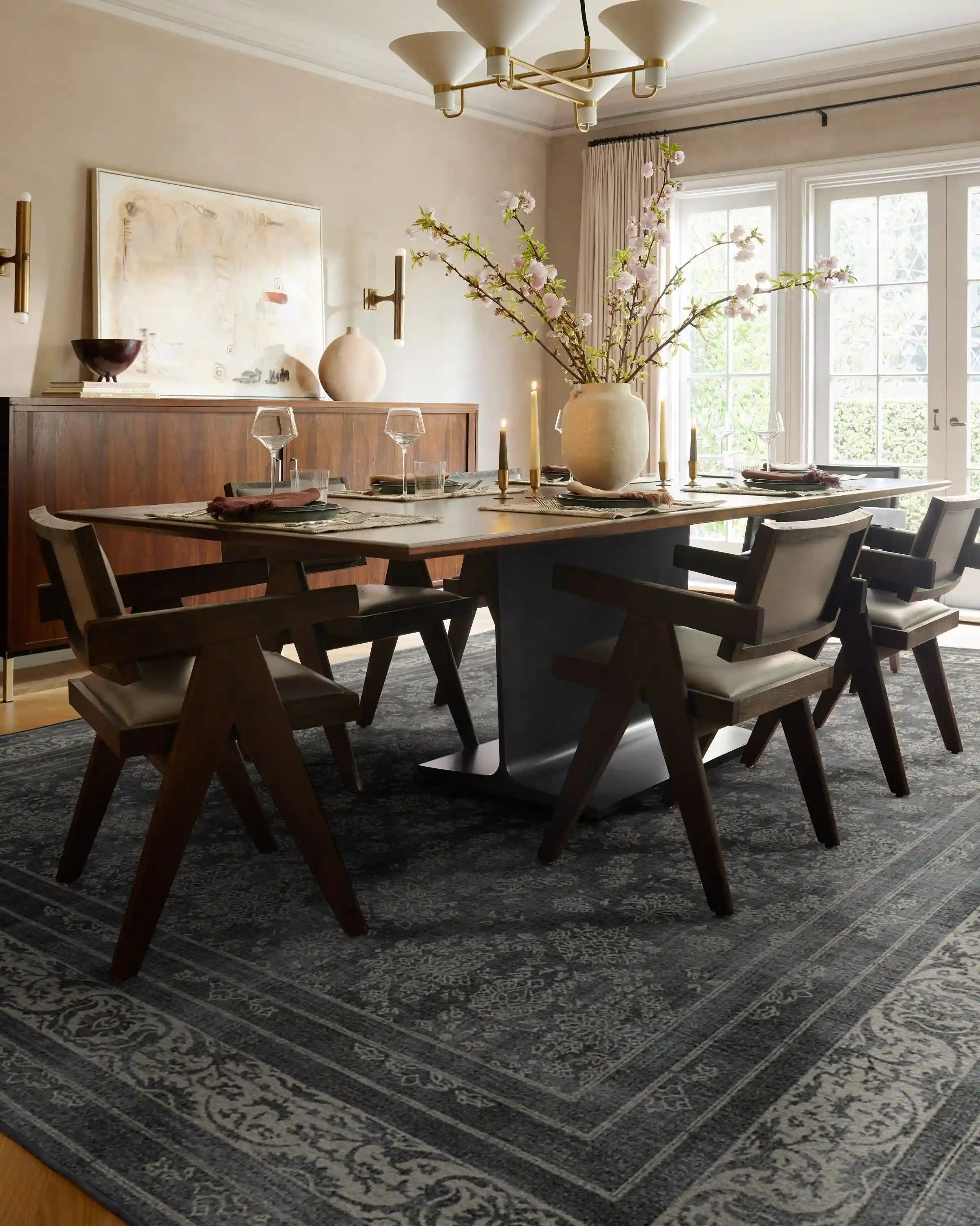 Maelyn Charcoal & Neutral Rug