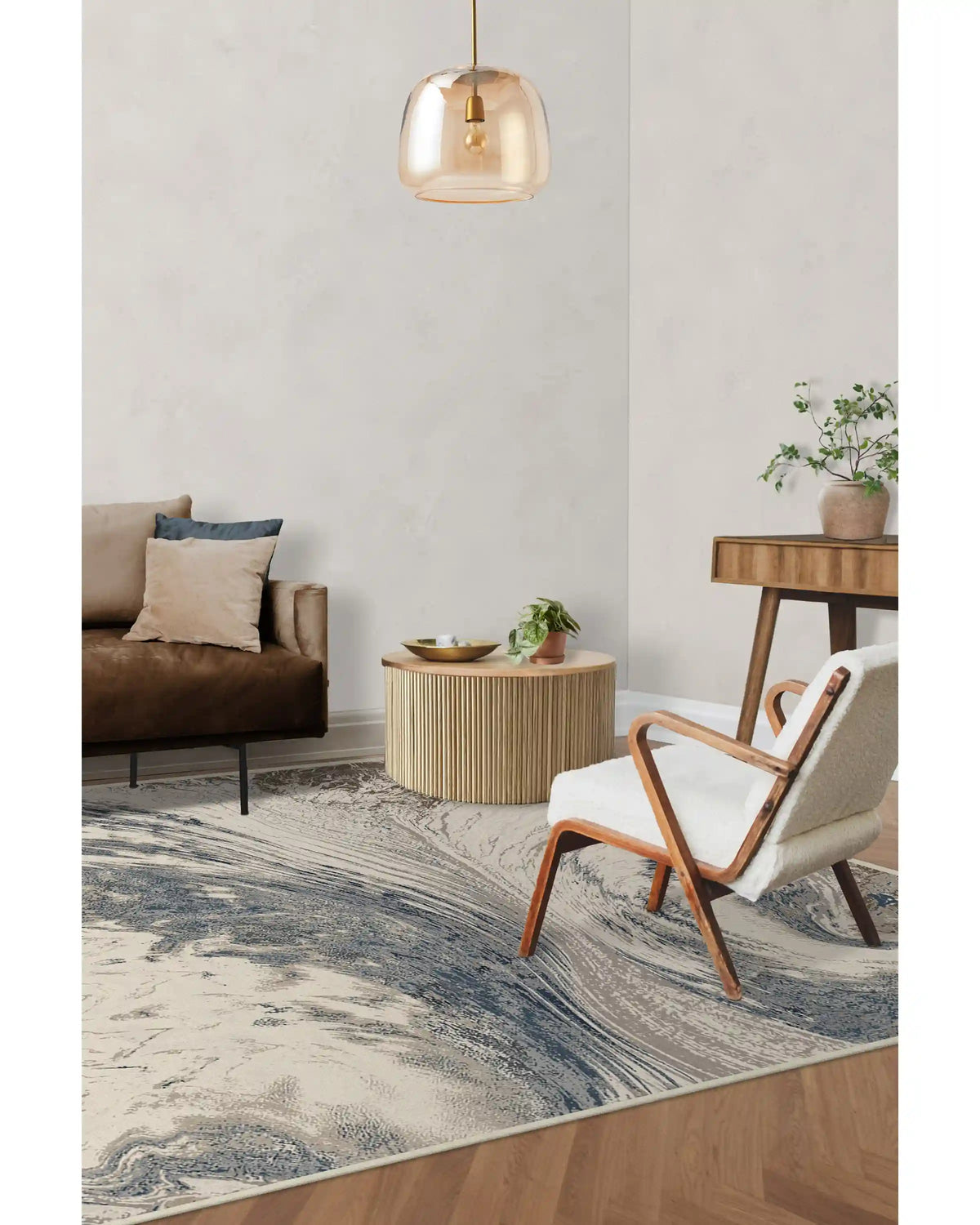 Malaspina Dusk Blue Rug
