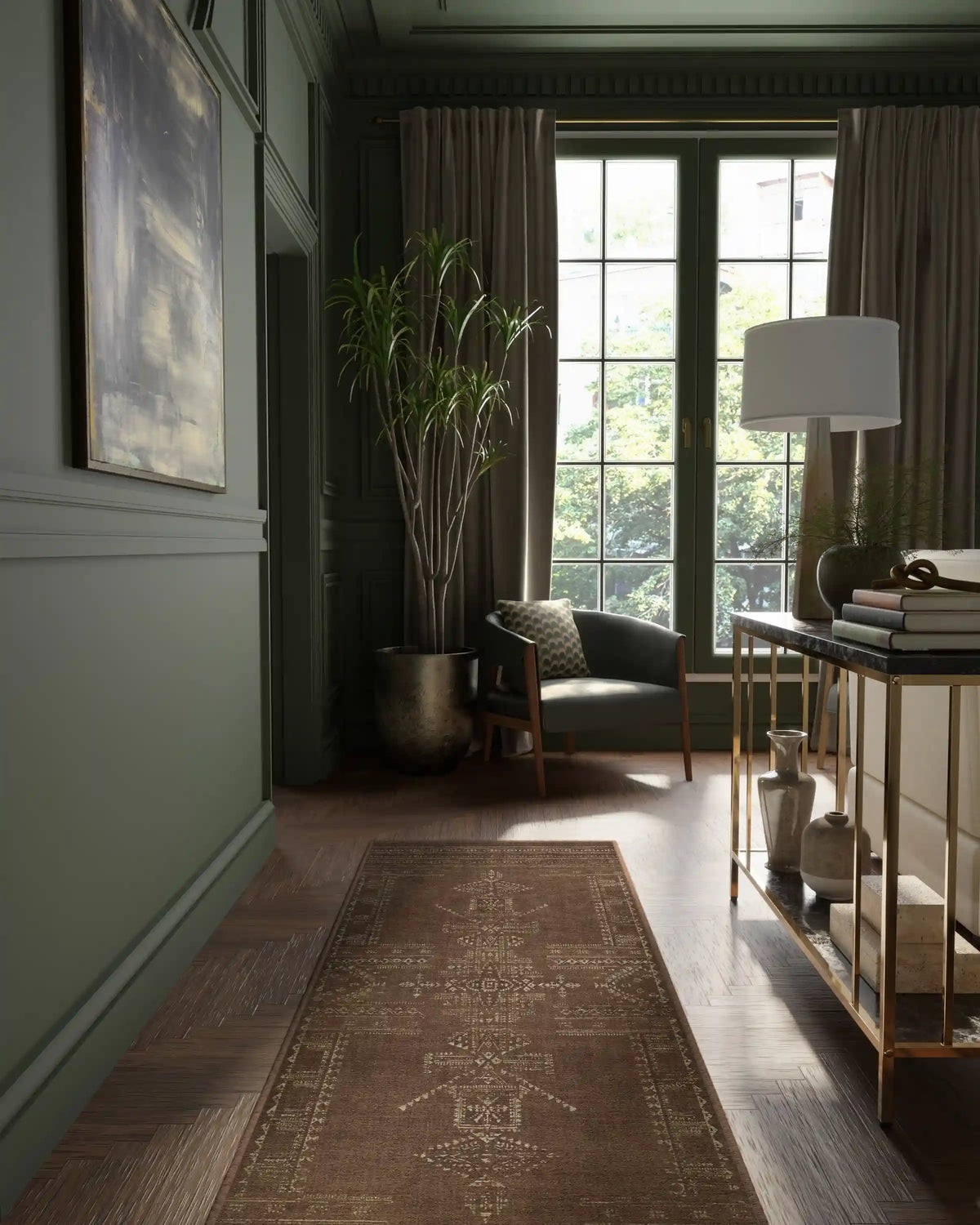Amira Brown Rug by Martyn Lawrence Bullard
