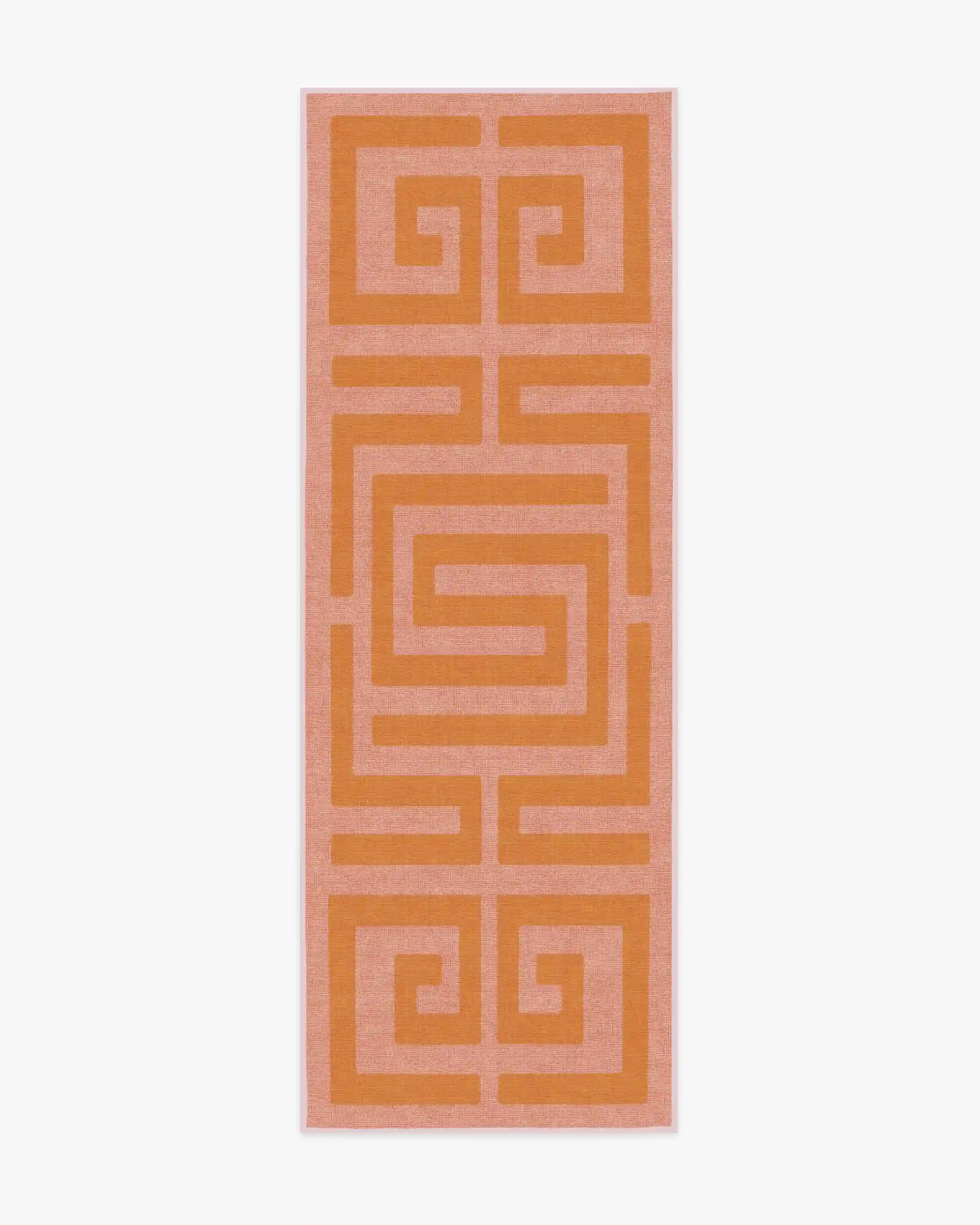 Maze Pink & Orange Rug