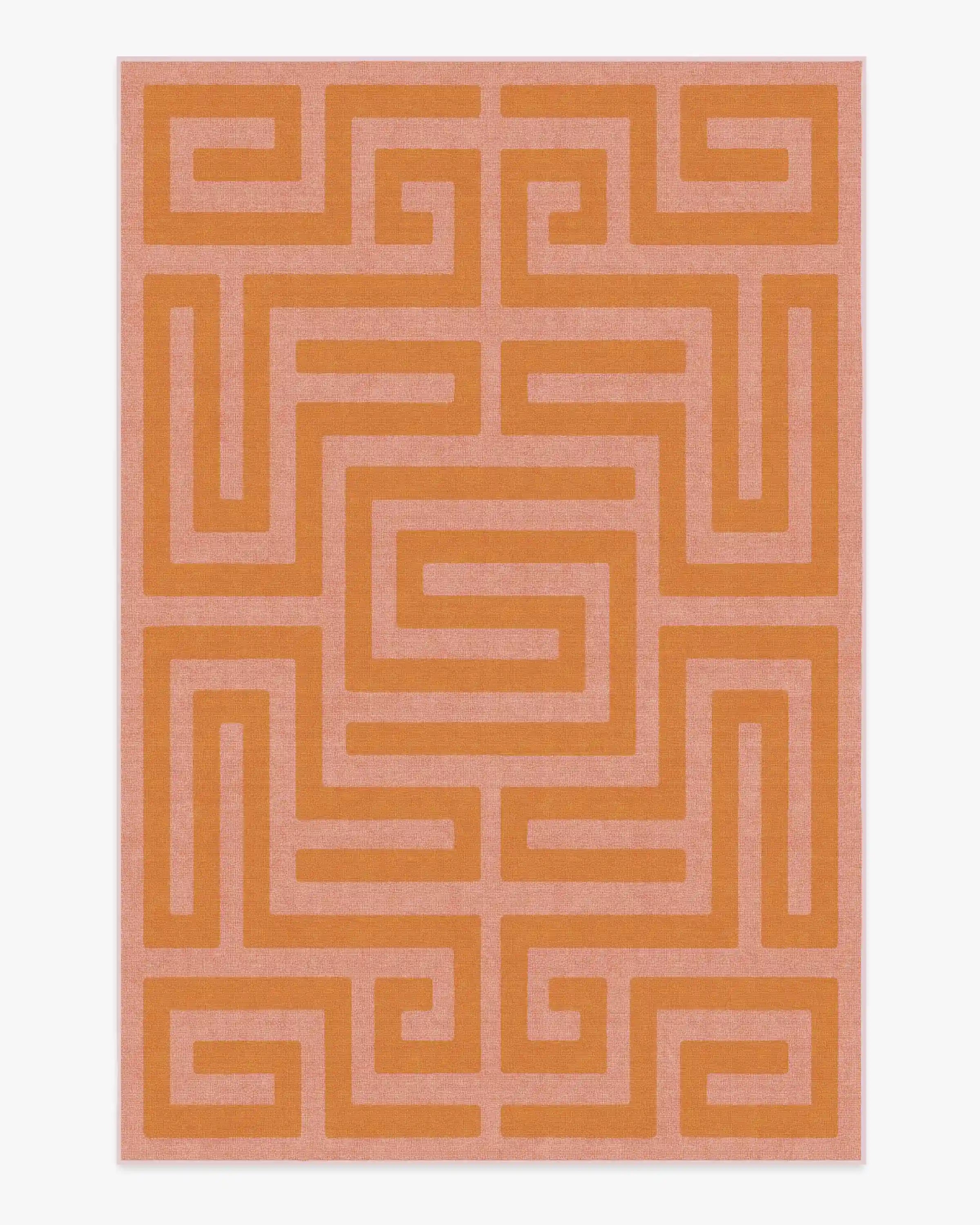 Maze Pink & Orange Rug