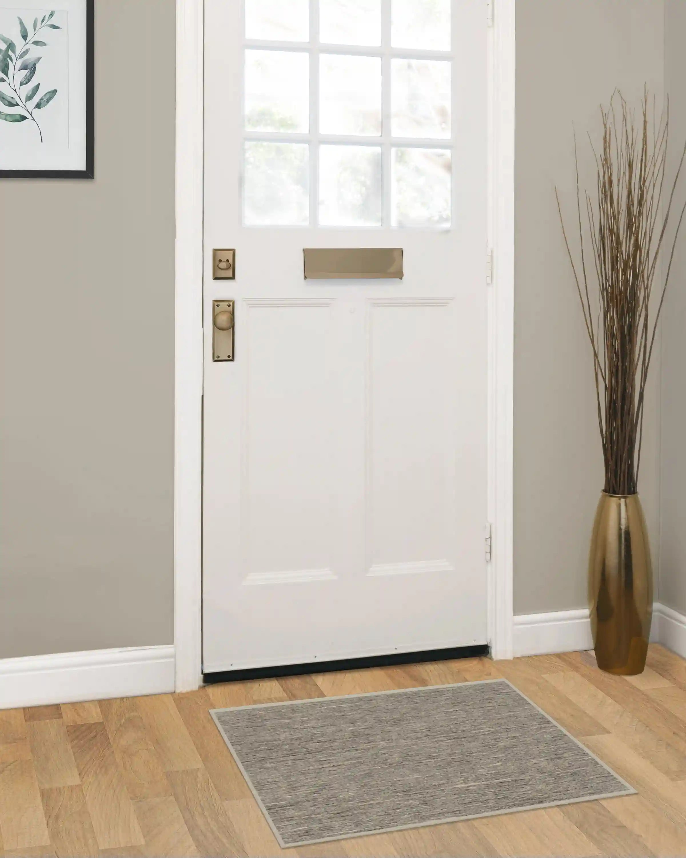 Melange Solid Natural Stone Rug