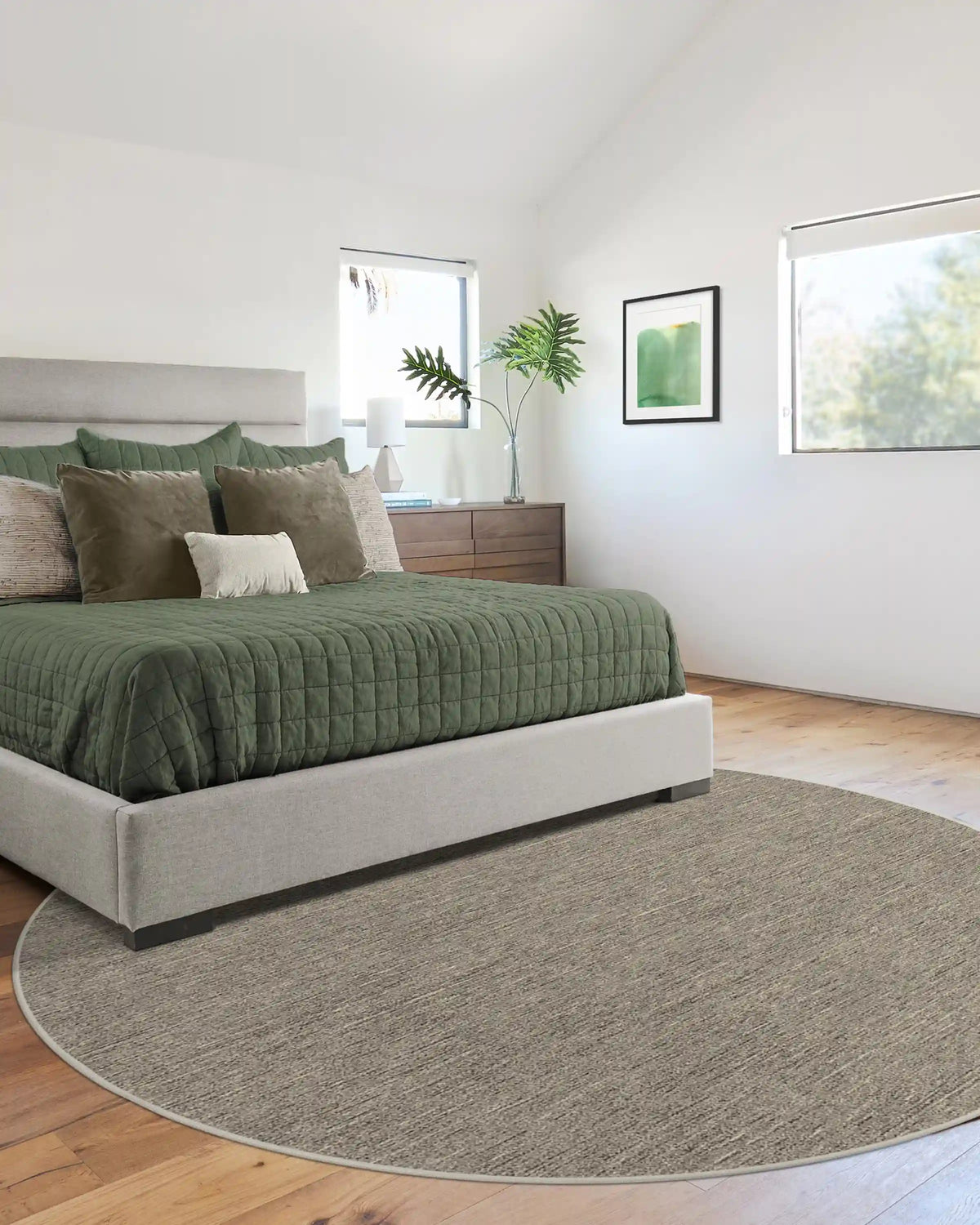 Melange Solid Natural Stone Rug