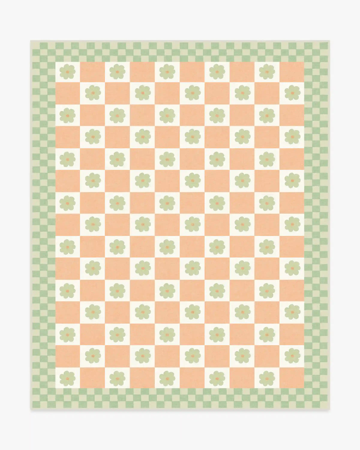Mini Daisy Checkerboard Rug