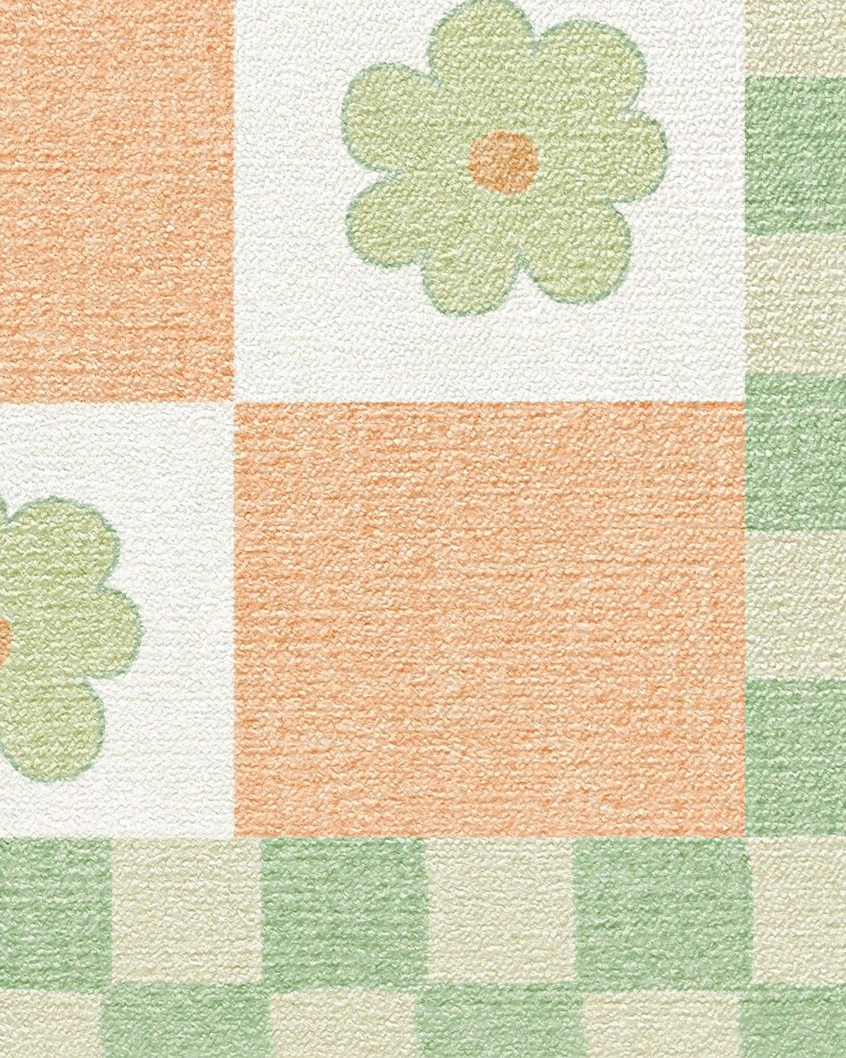 Mini Daisy Checkerboard Rug