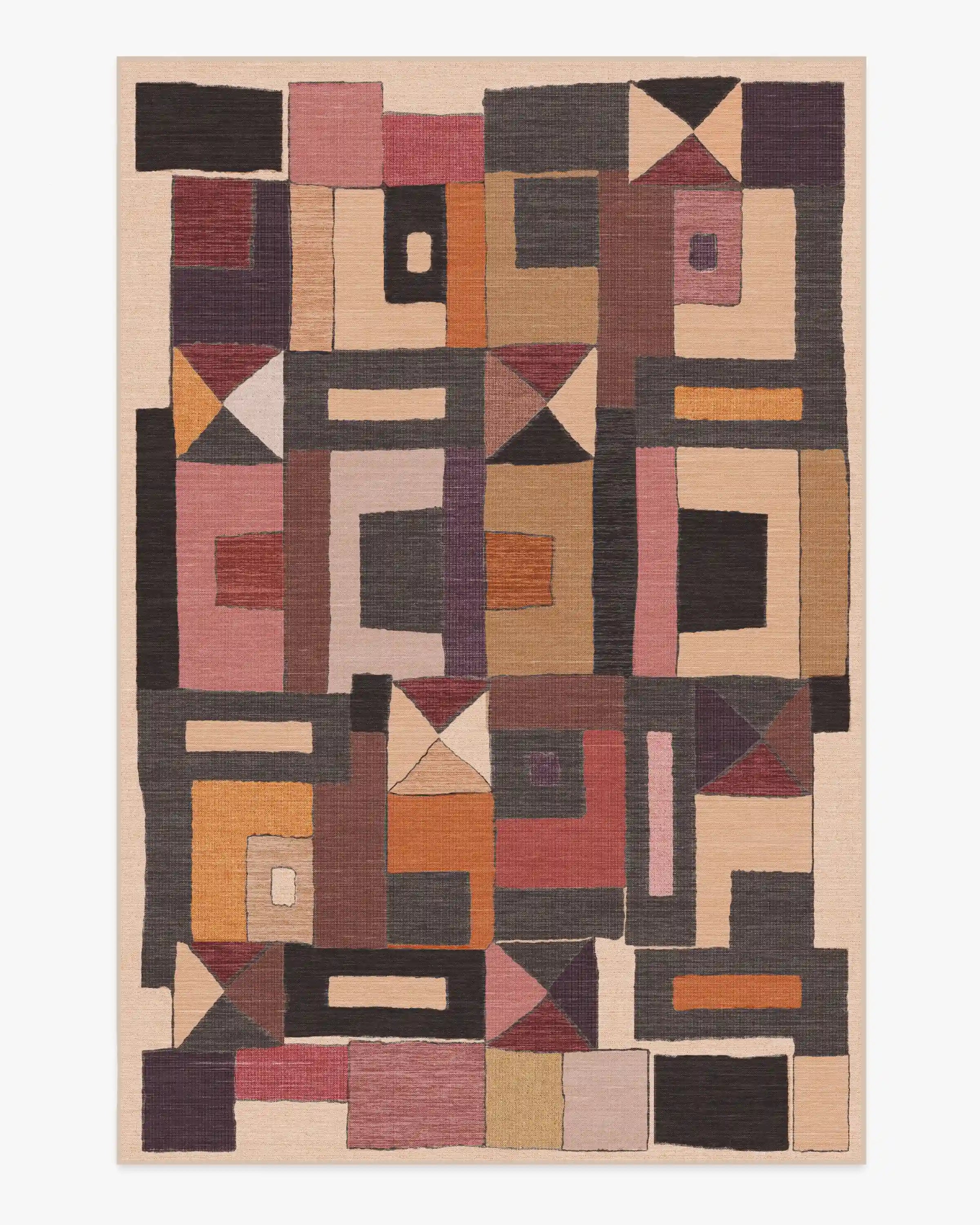 Modra Warm Brown Rug by Jungalow