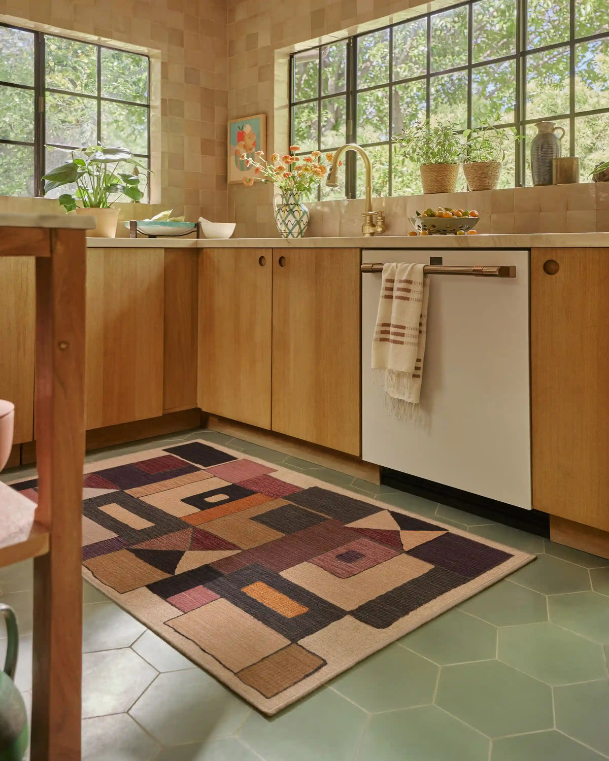 Modra Warm Brown Rug by Jungalow