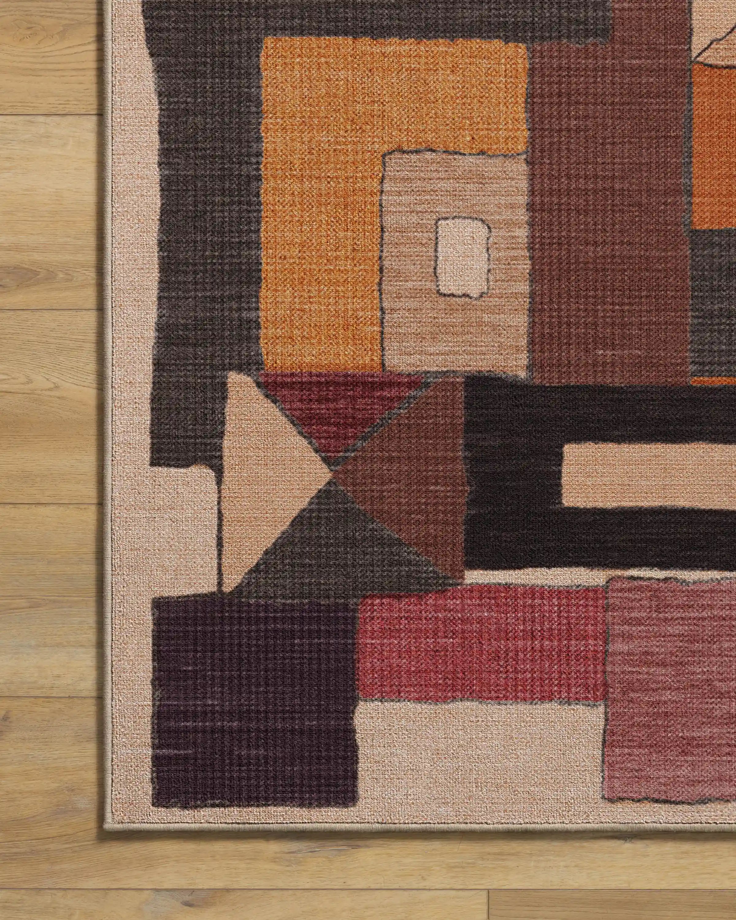 Modra Warm Brown Rug by Jungalow