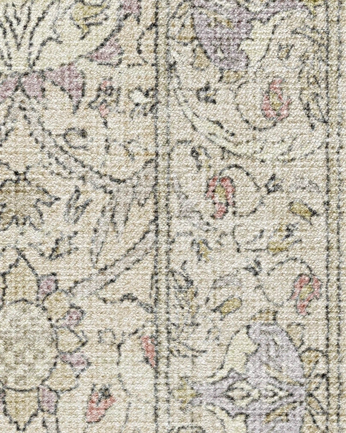 Montreal Beige & Lilac Rug by Morris & Co.