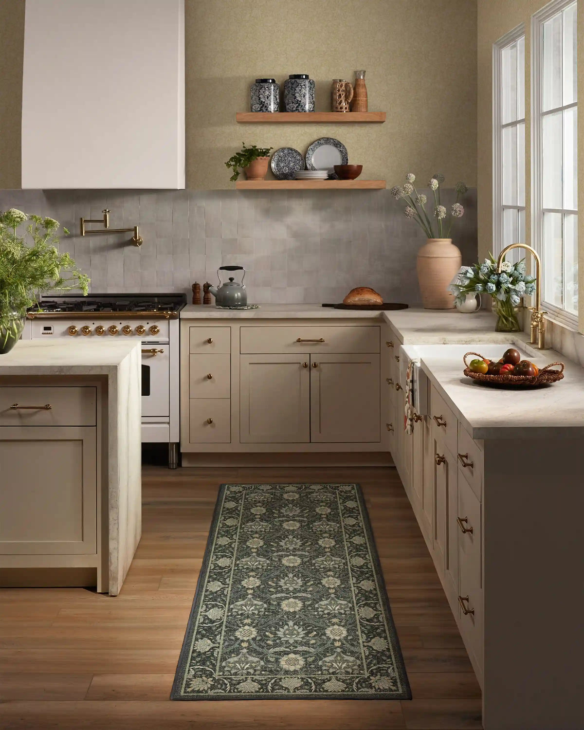 Montreal Charcoal & Abalone Rug by Morris & Co.