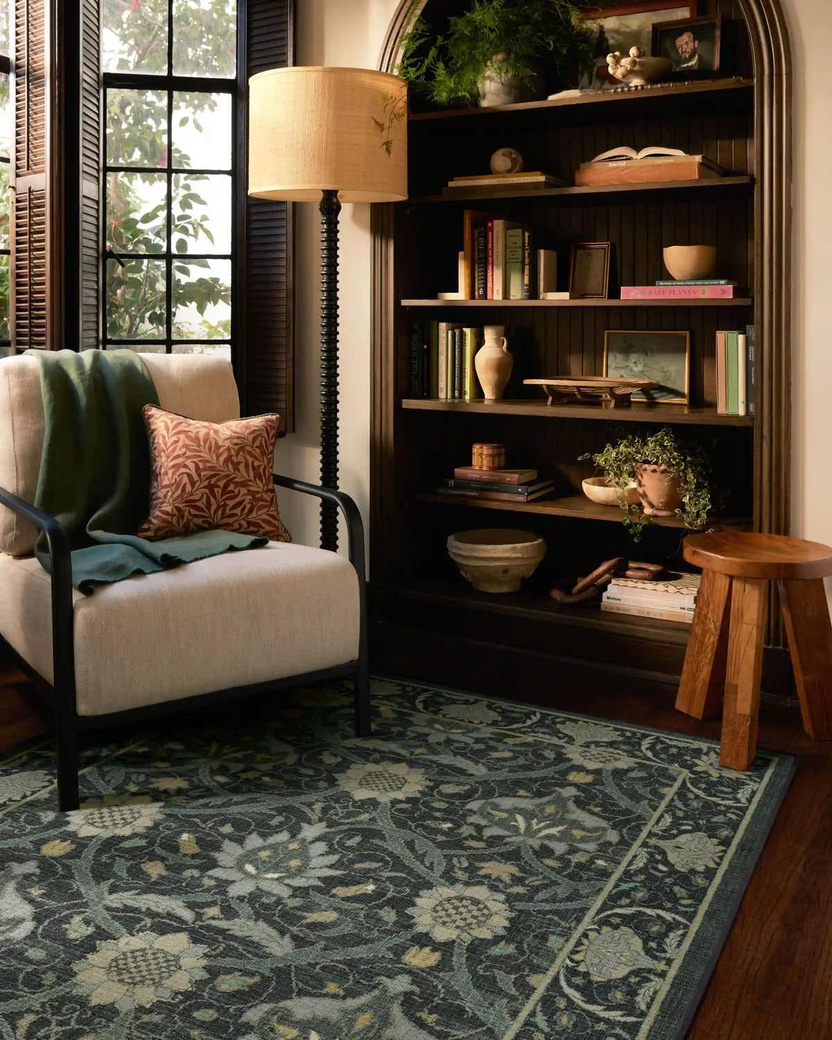 Montreal Charcoal & Abalone Rug by Morris & Co.