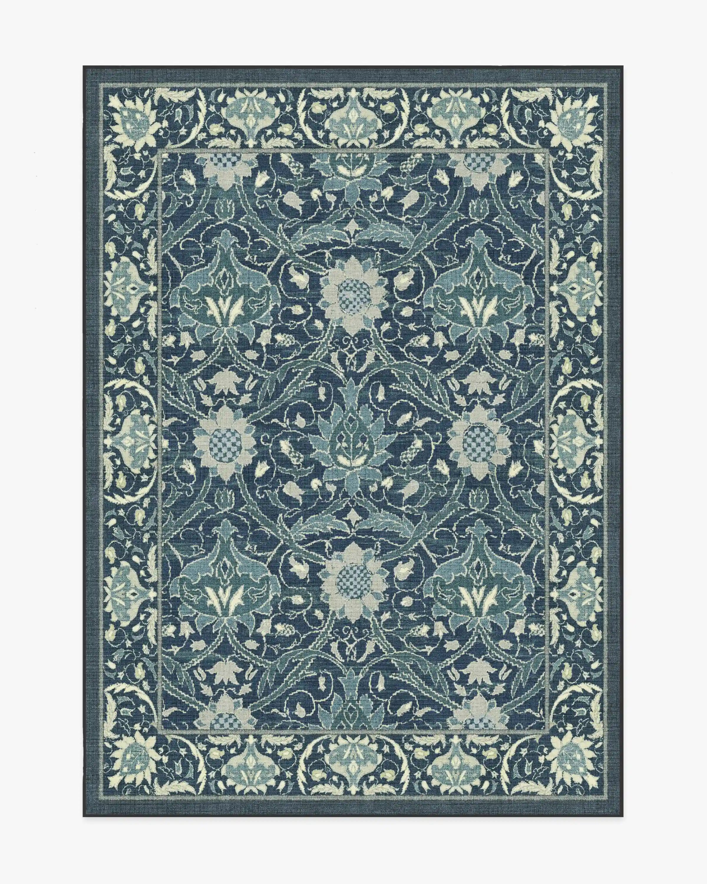 Montreal Sapphire Blue Rug by Morris & Co.