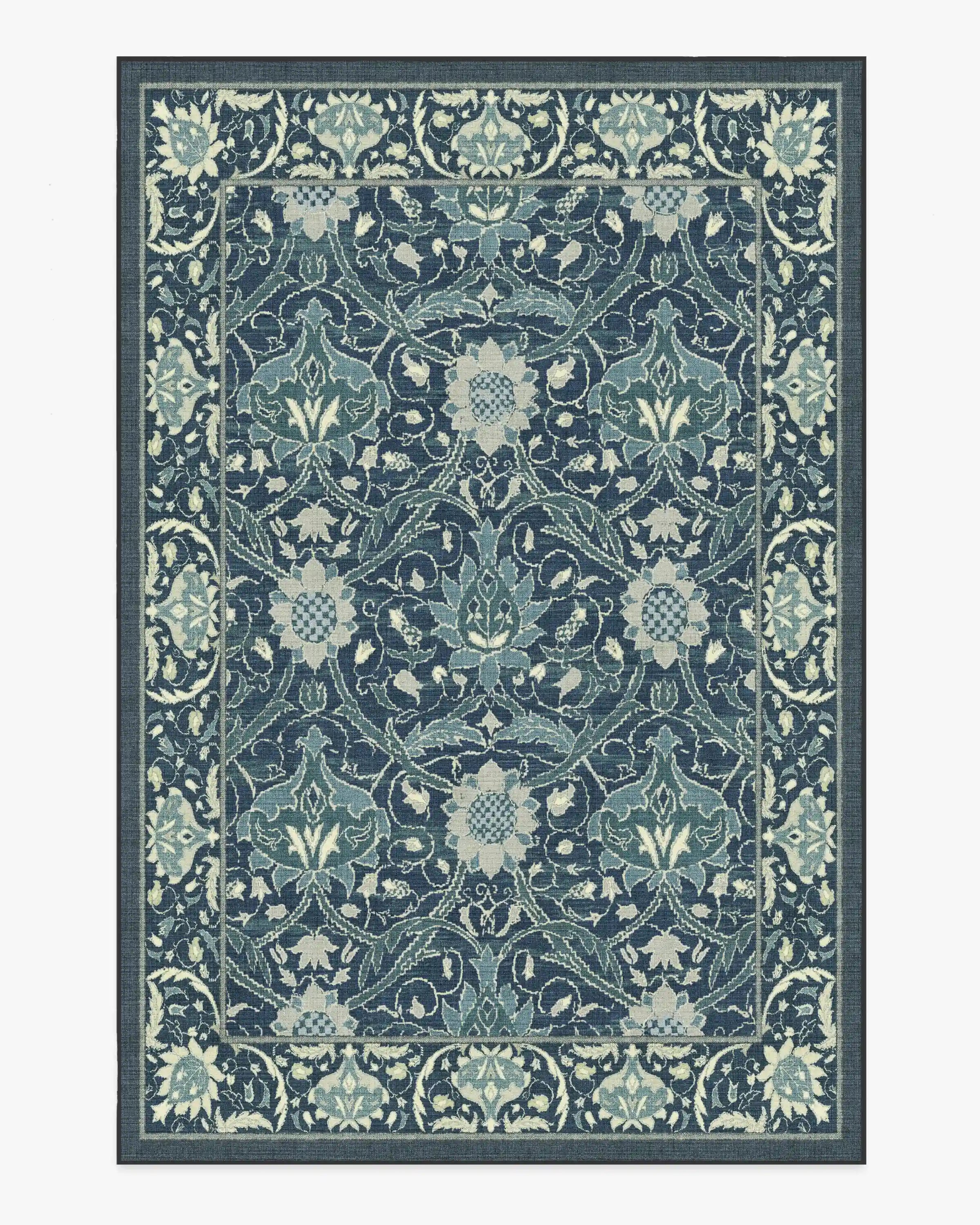 Montreal Sapphire Blue Rug by Morris & Co.