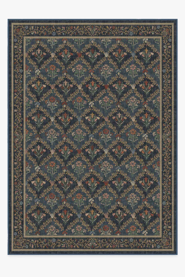 Bellflowers Blue Rug by Morris & Co.