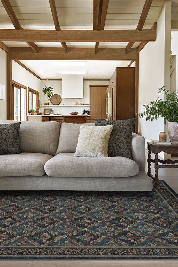 Bellflowers Blue Rug by Morris & Co.